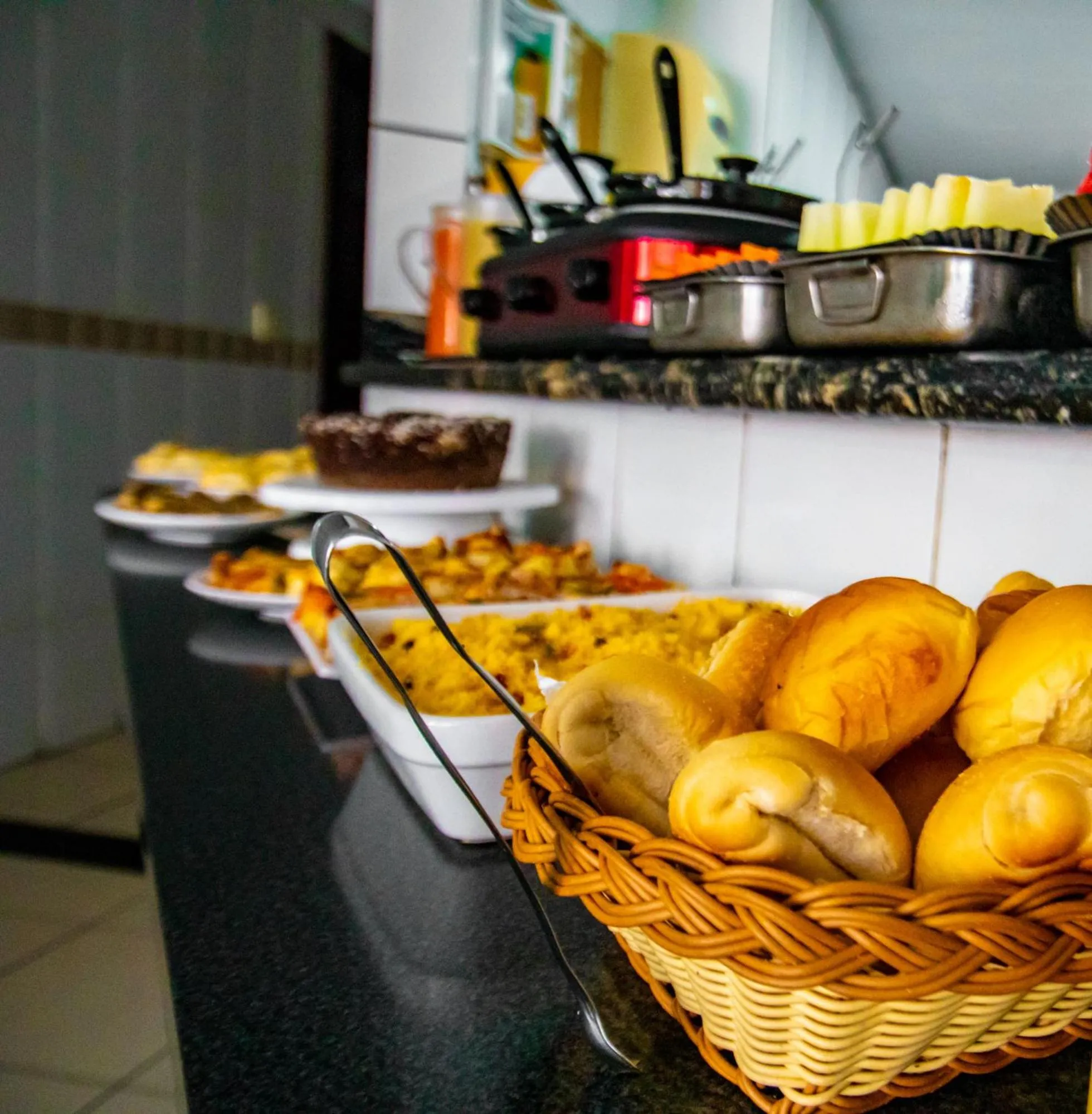 Continental breakfast in Hotel Piramide Pituba - Av Paulo VI