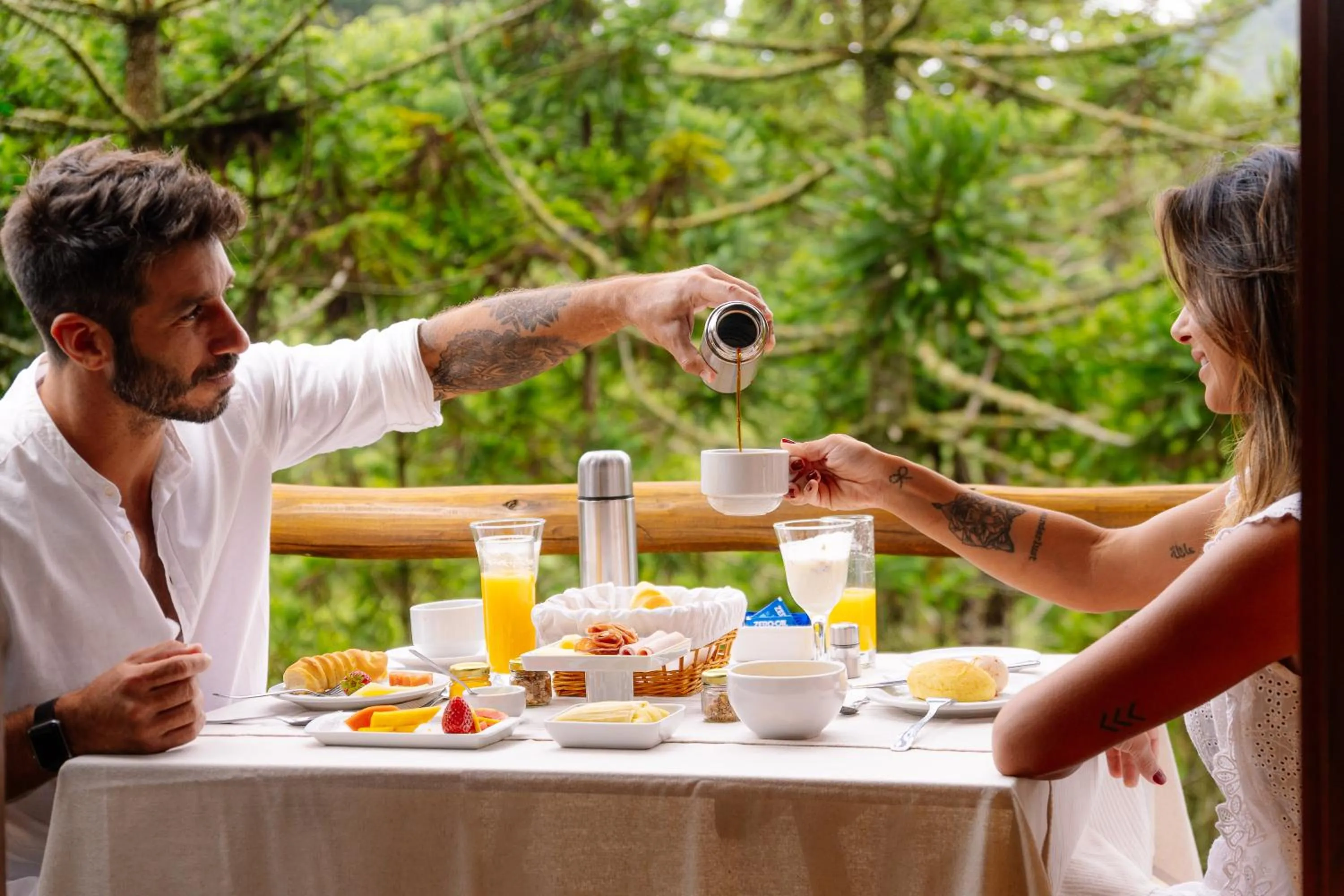 Breakfast in Pousada Casa Campestre