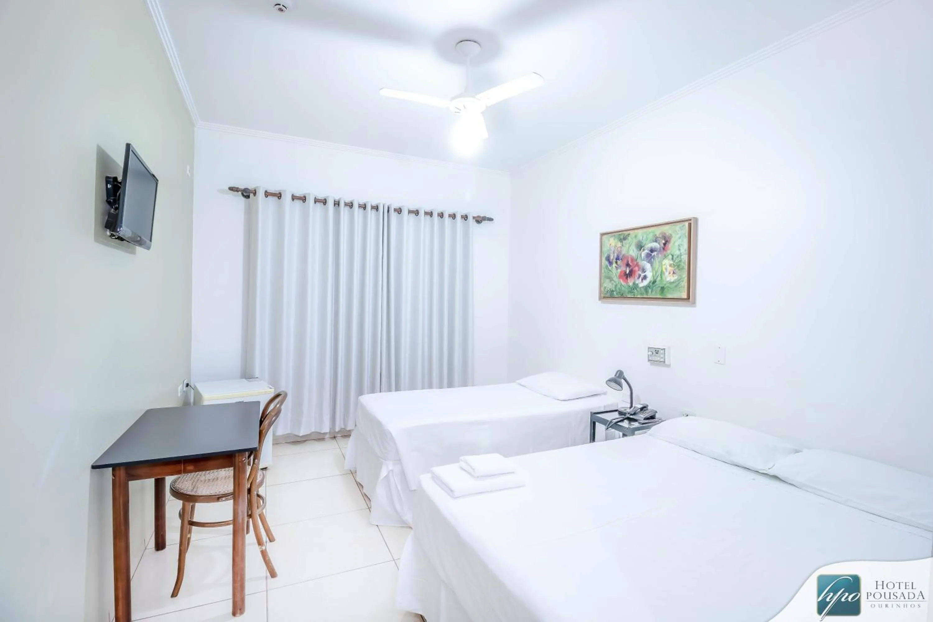 Bed in Hotel Pousada Ourinhos