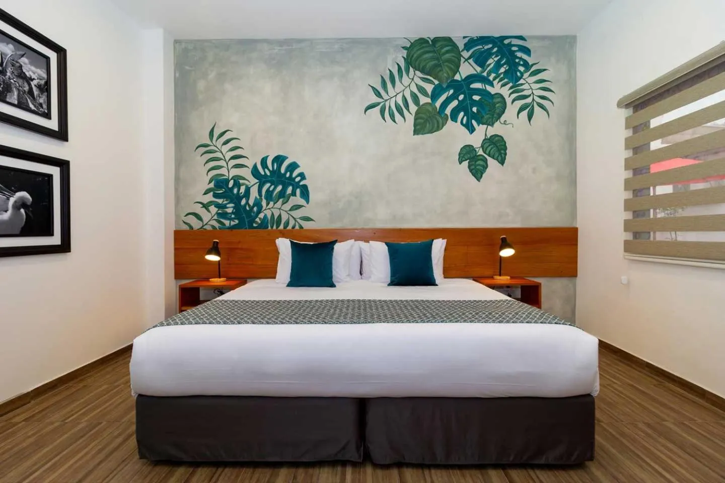 Bed in Plaza Luna Suites