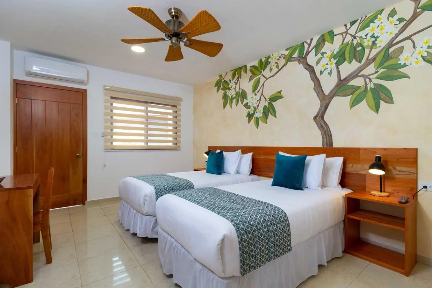 Bed in Plaza Luna Suites