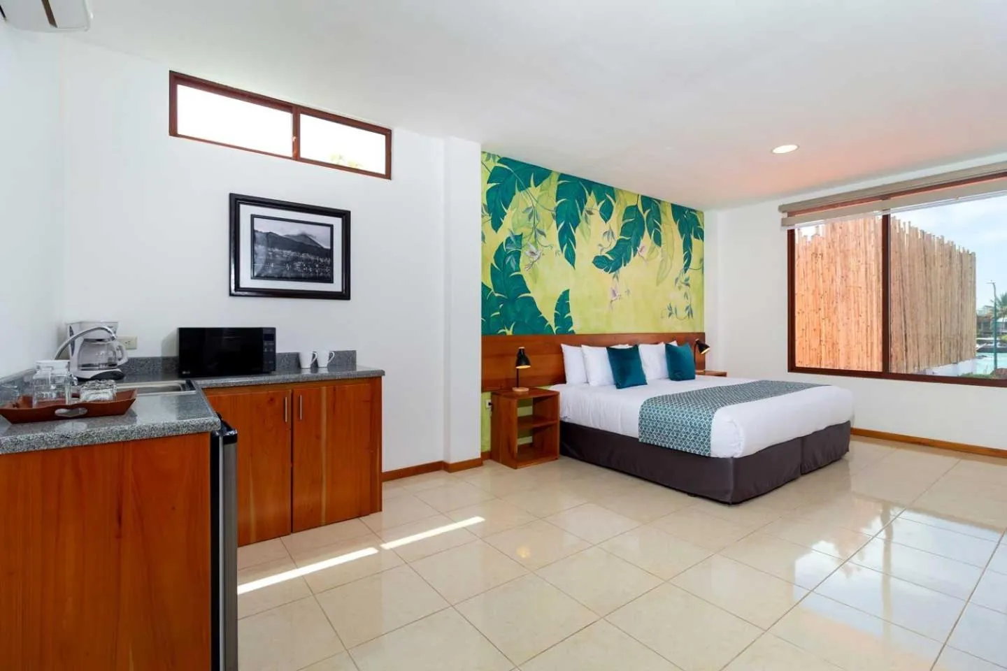 Bed in Plaza Luna Suites