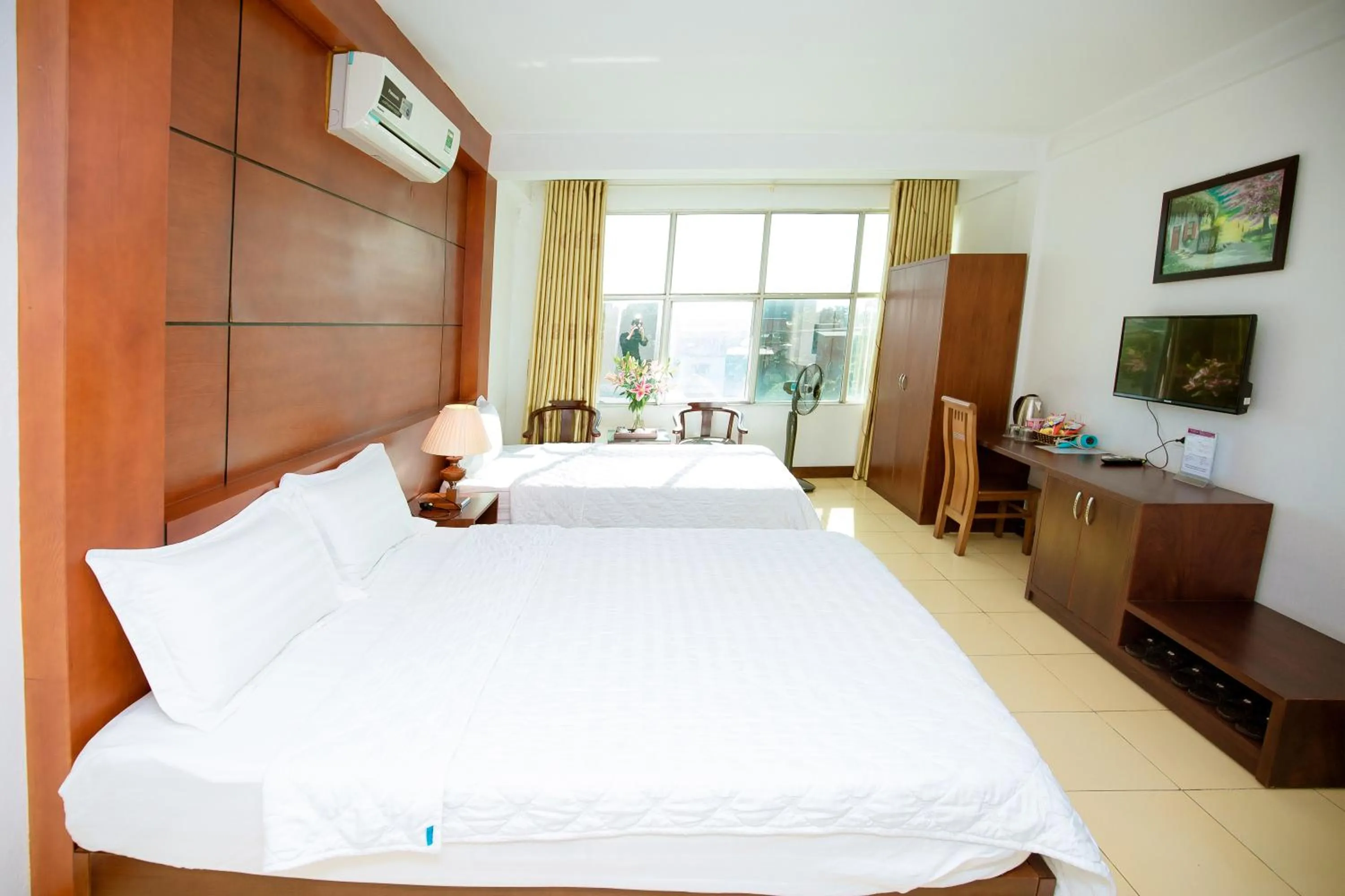 Bed in Viet Huong Hotel