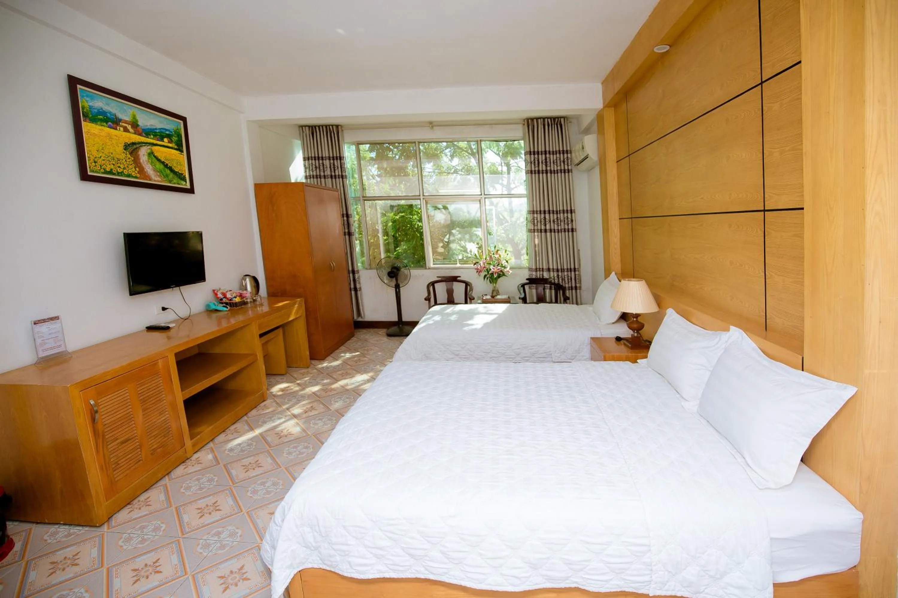 Bed in Viet Huong Hotel