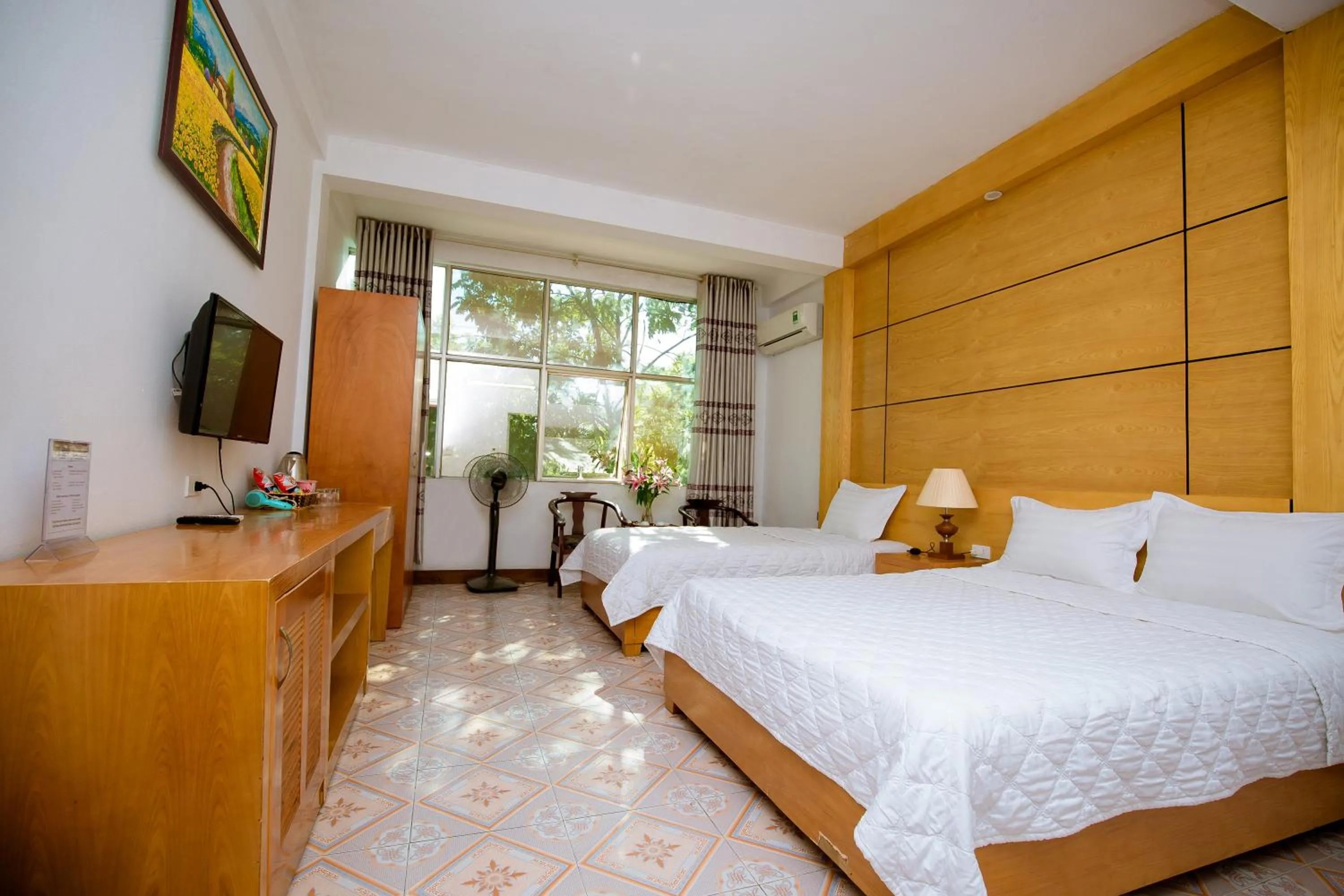 Bed in Viet Huong Hotel