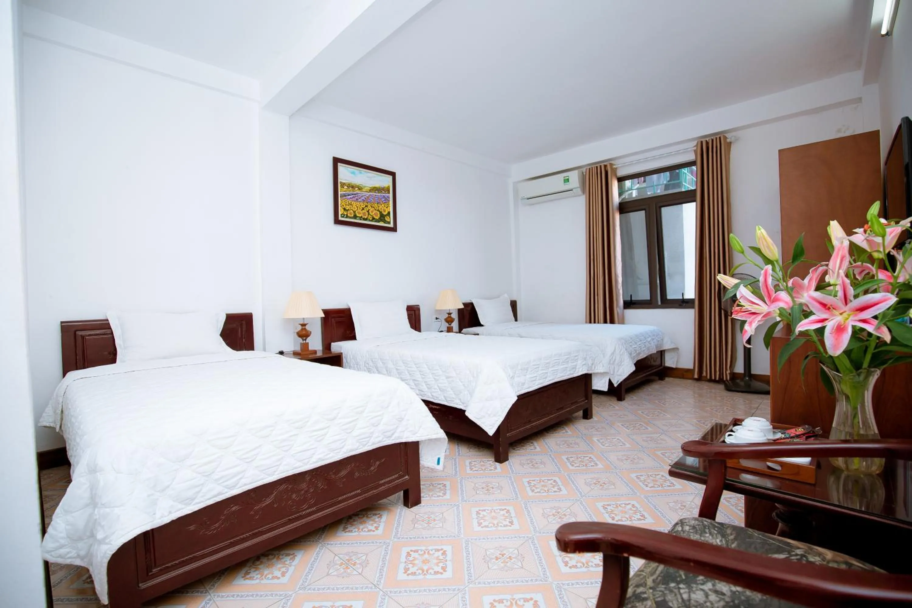 Bed in Viet Huong Hotel