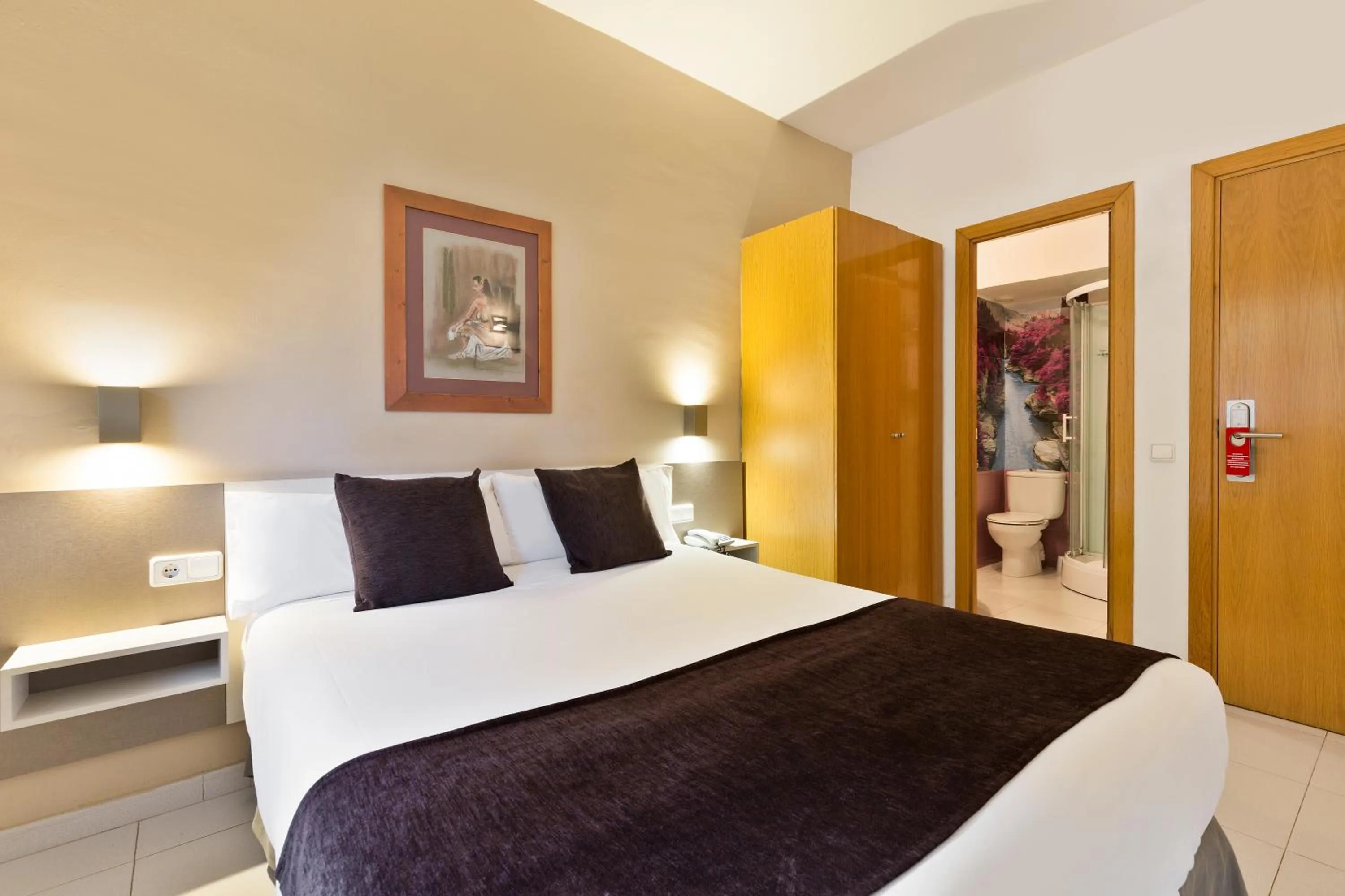 Bed in Hotel Travessera