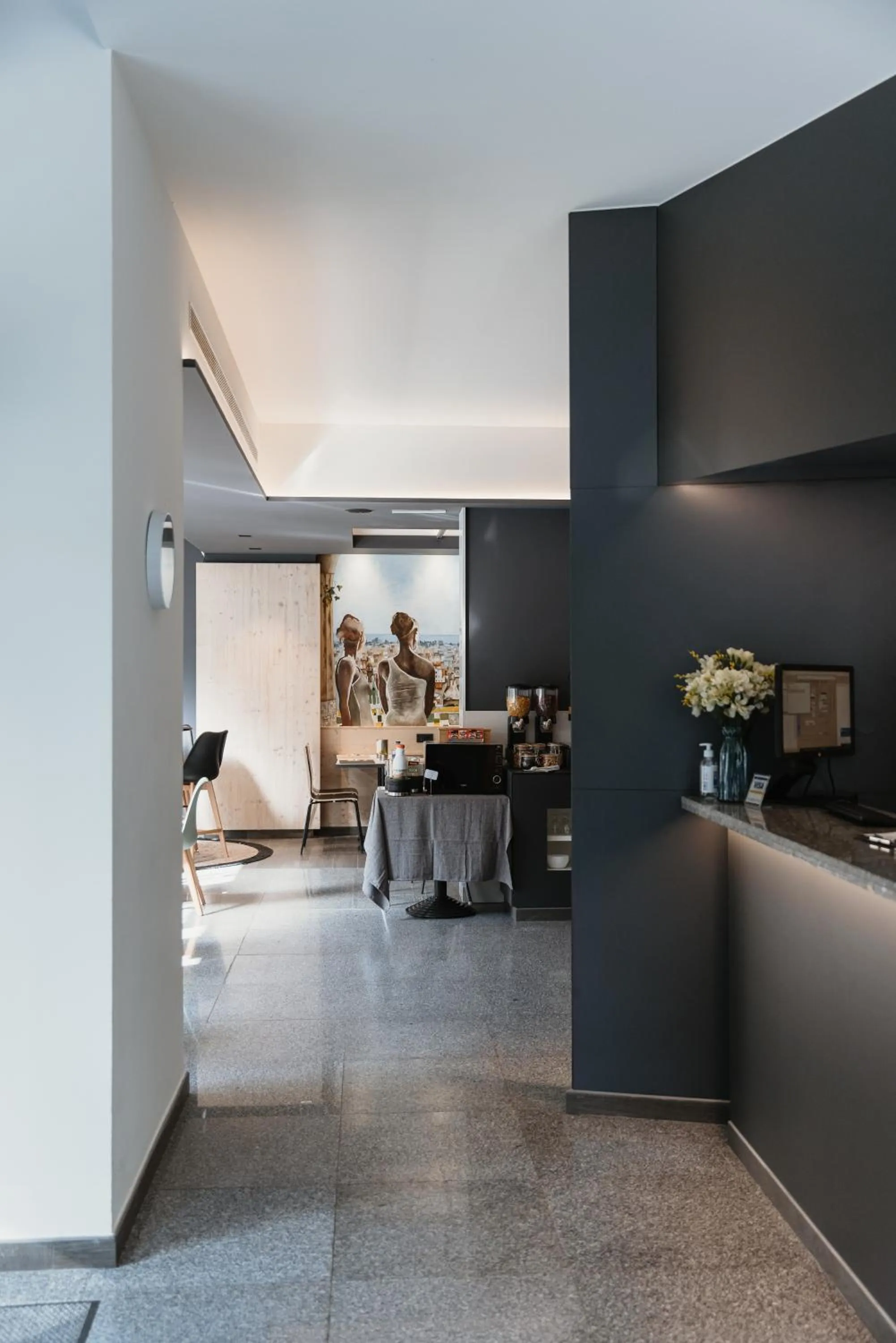 Lobby or reception in Hotel Travessera