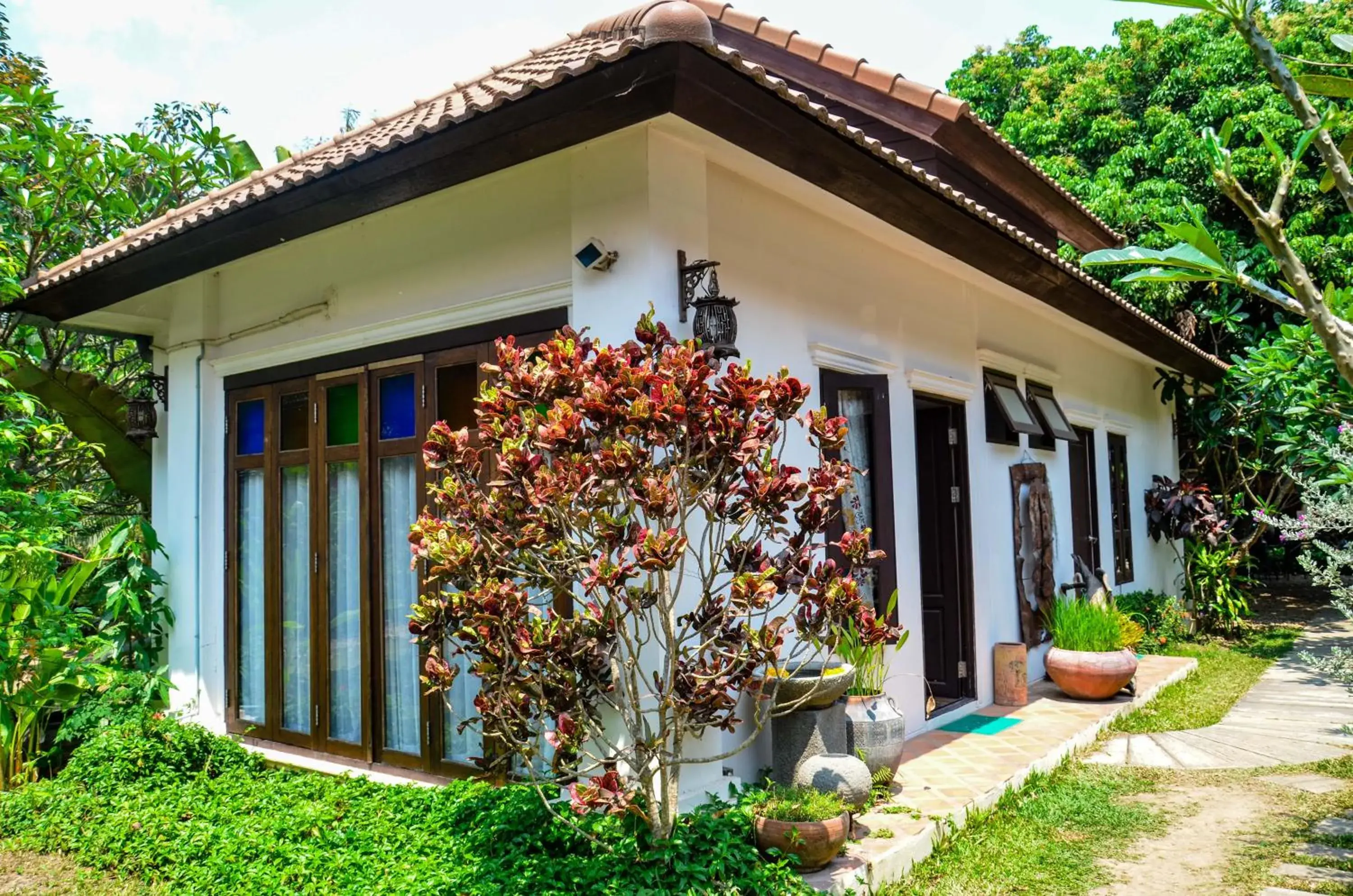 Garden view in Rice Barn And Rooms Garden view in Rice Barn And Rooms