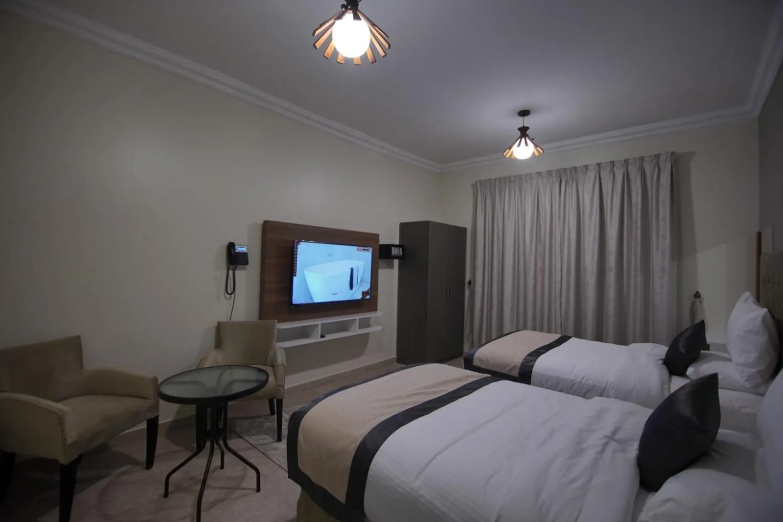 Photo of the whole room, Bed in Sea Shore Hotel Apartment Khorfakkan