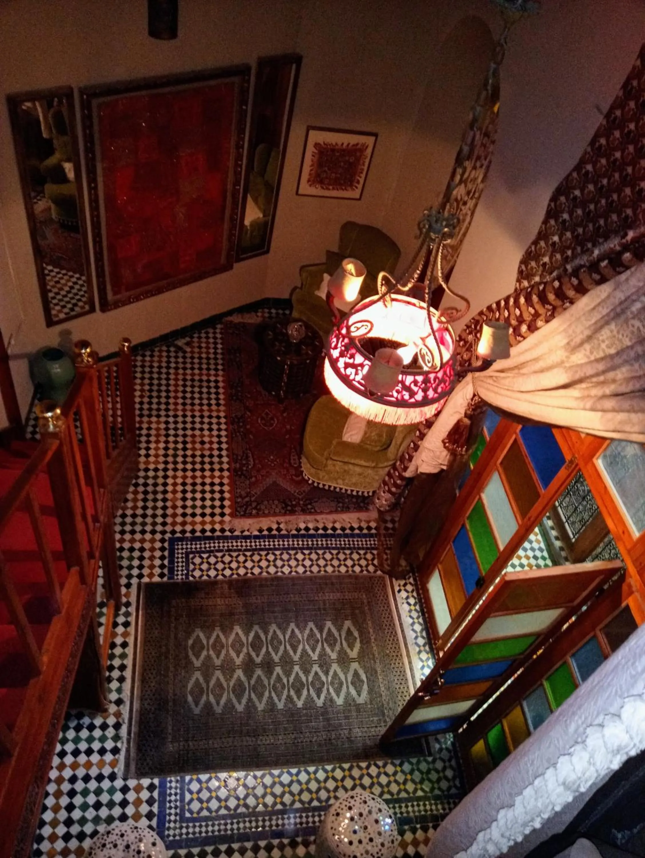 Seating area in Riad Rchacha
