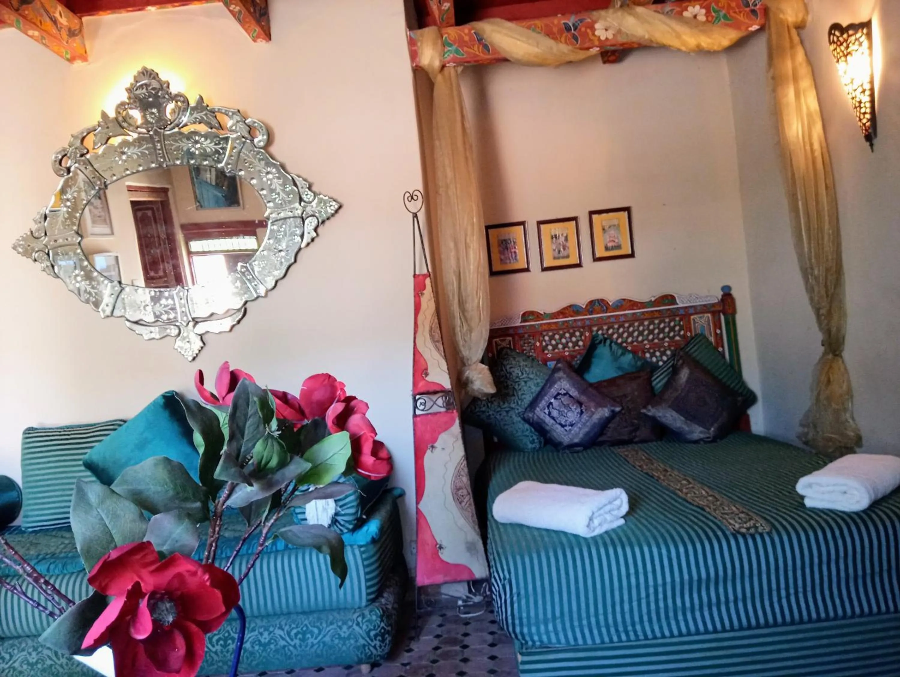 Bedroom, Bed in Riad Rchacha