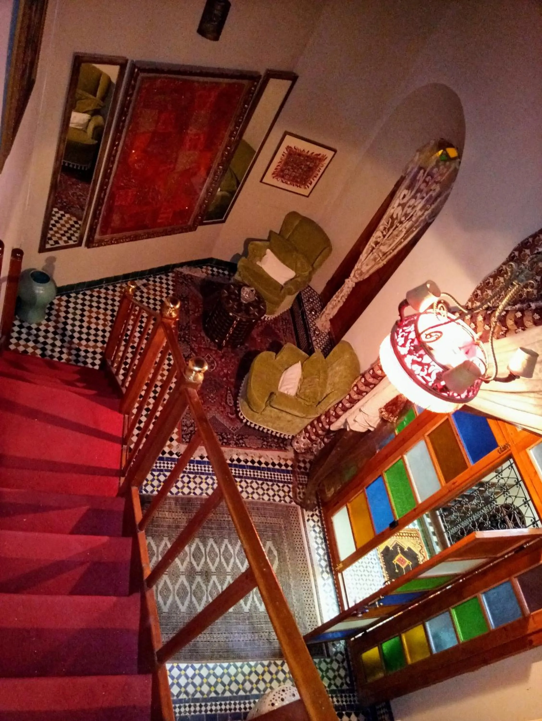Seating area in Riad Rchacha