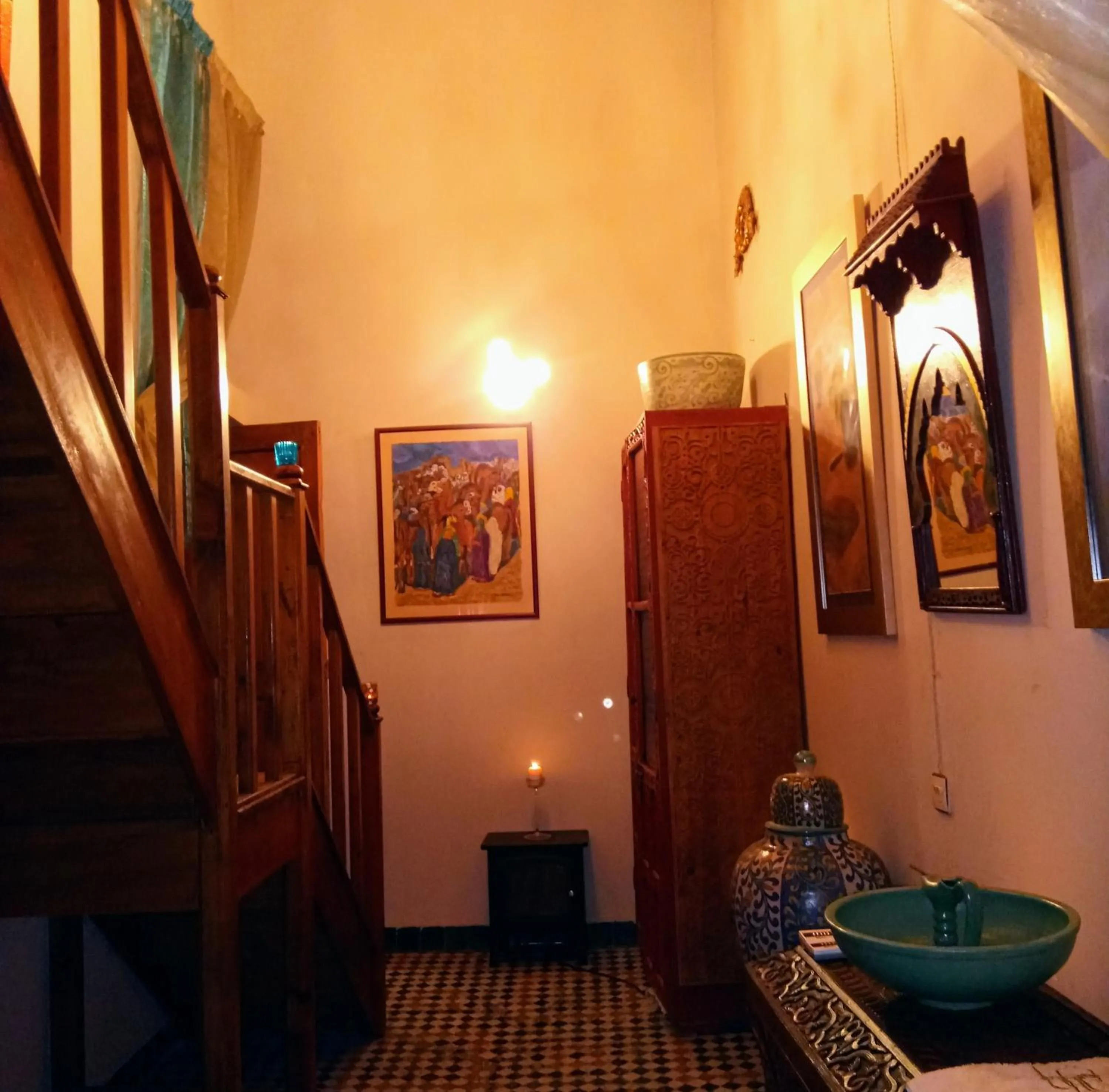 Communal lounge/ TV room in Riad Rchacha
