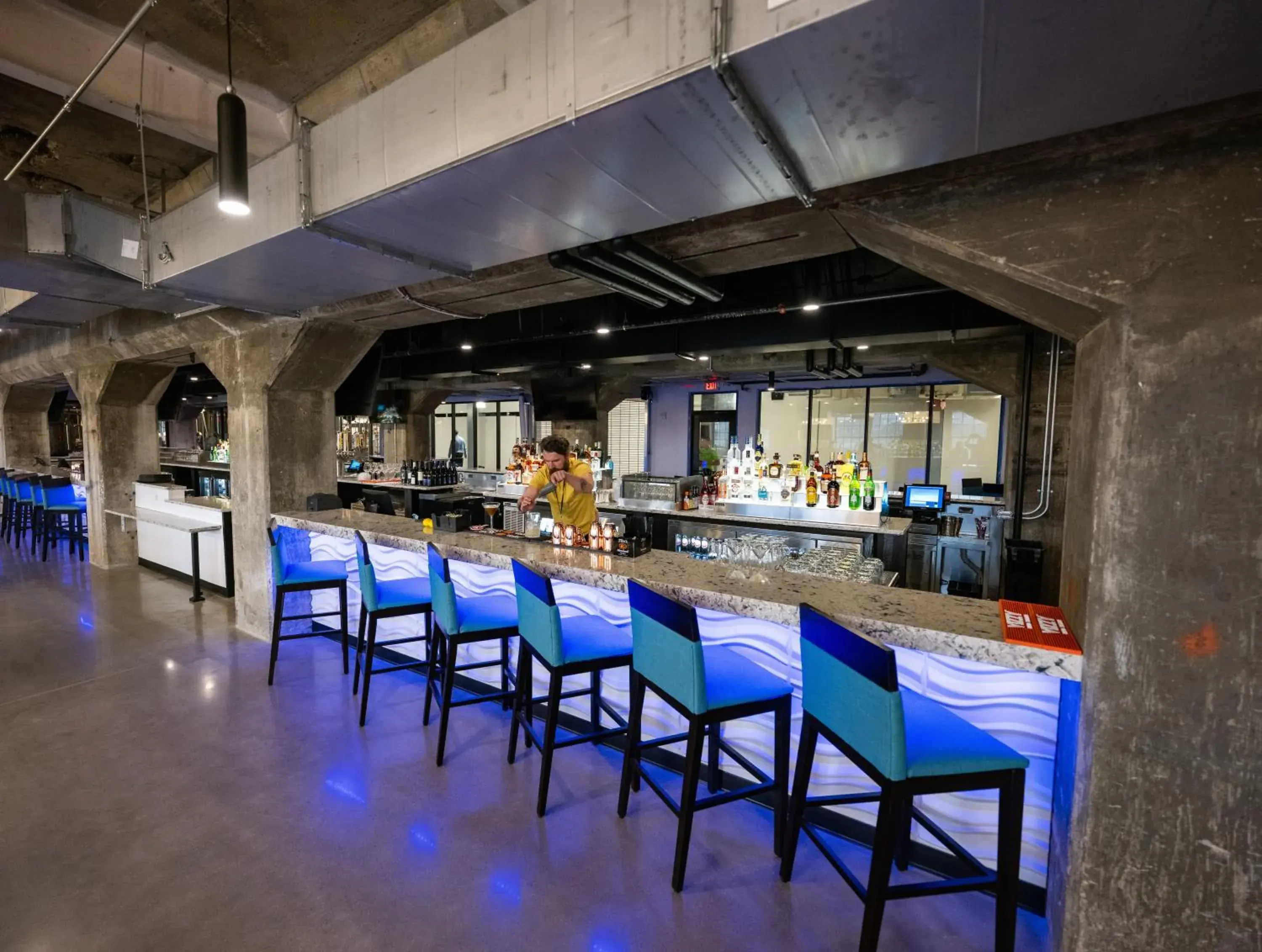 Lounge or bar in The Warehouse Hotel at Champion Mill Lounge or bar in The Warehouse Hotel at Champion Mill