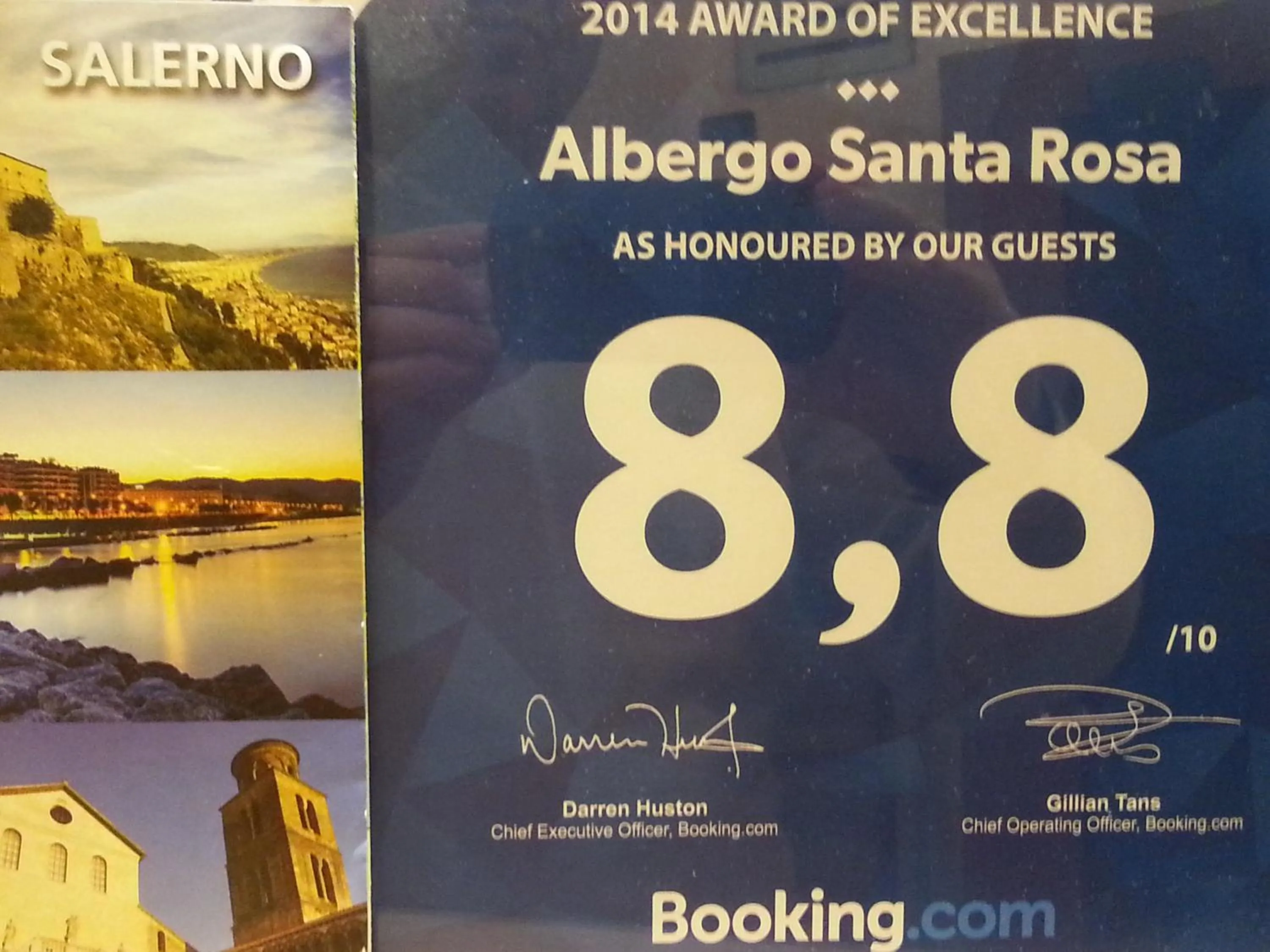 Certificate/Award in B&B Santa Rosa