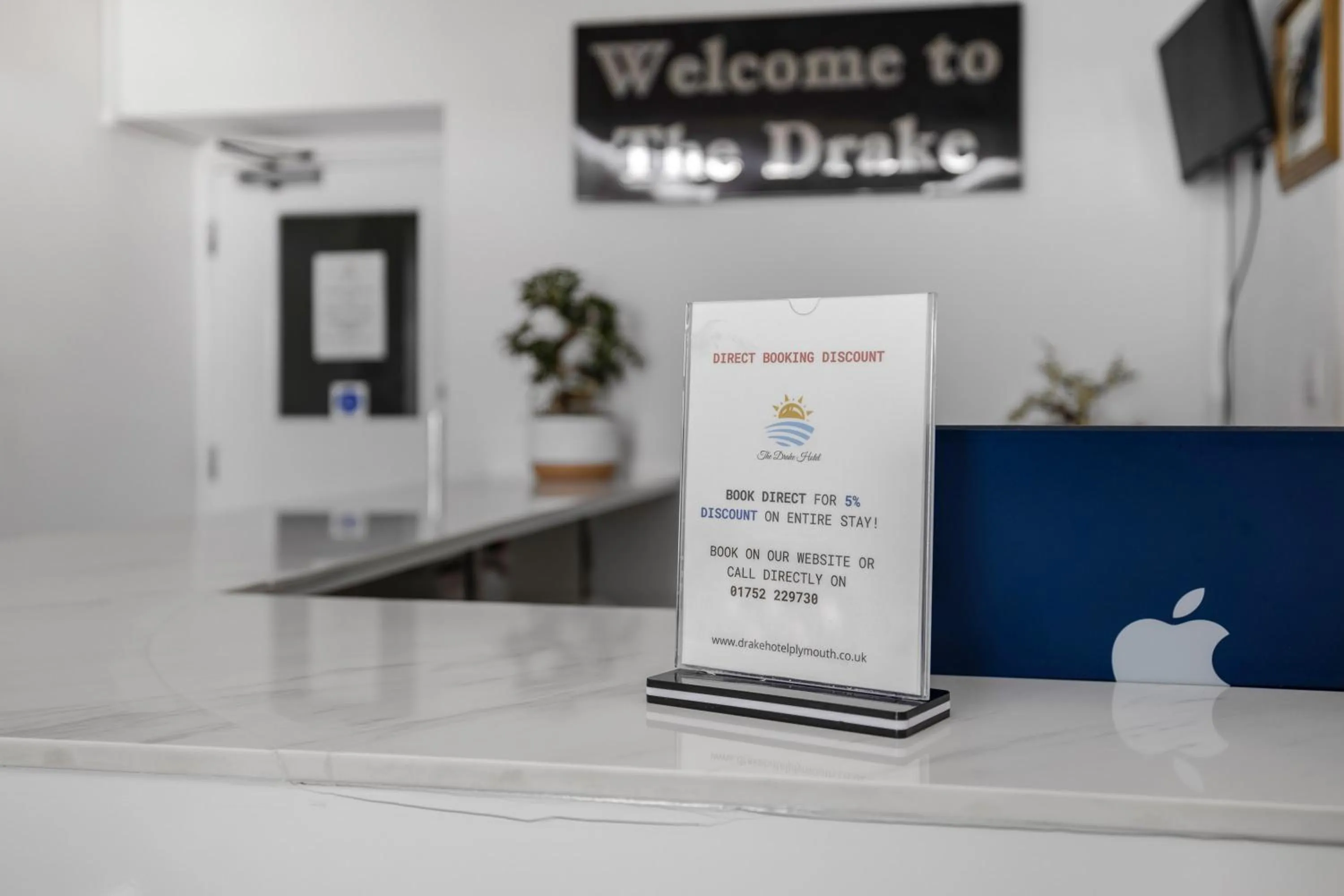 Lobby or reception in Drake Hotel Plymouth