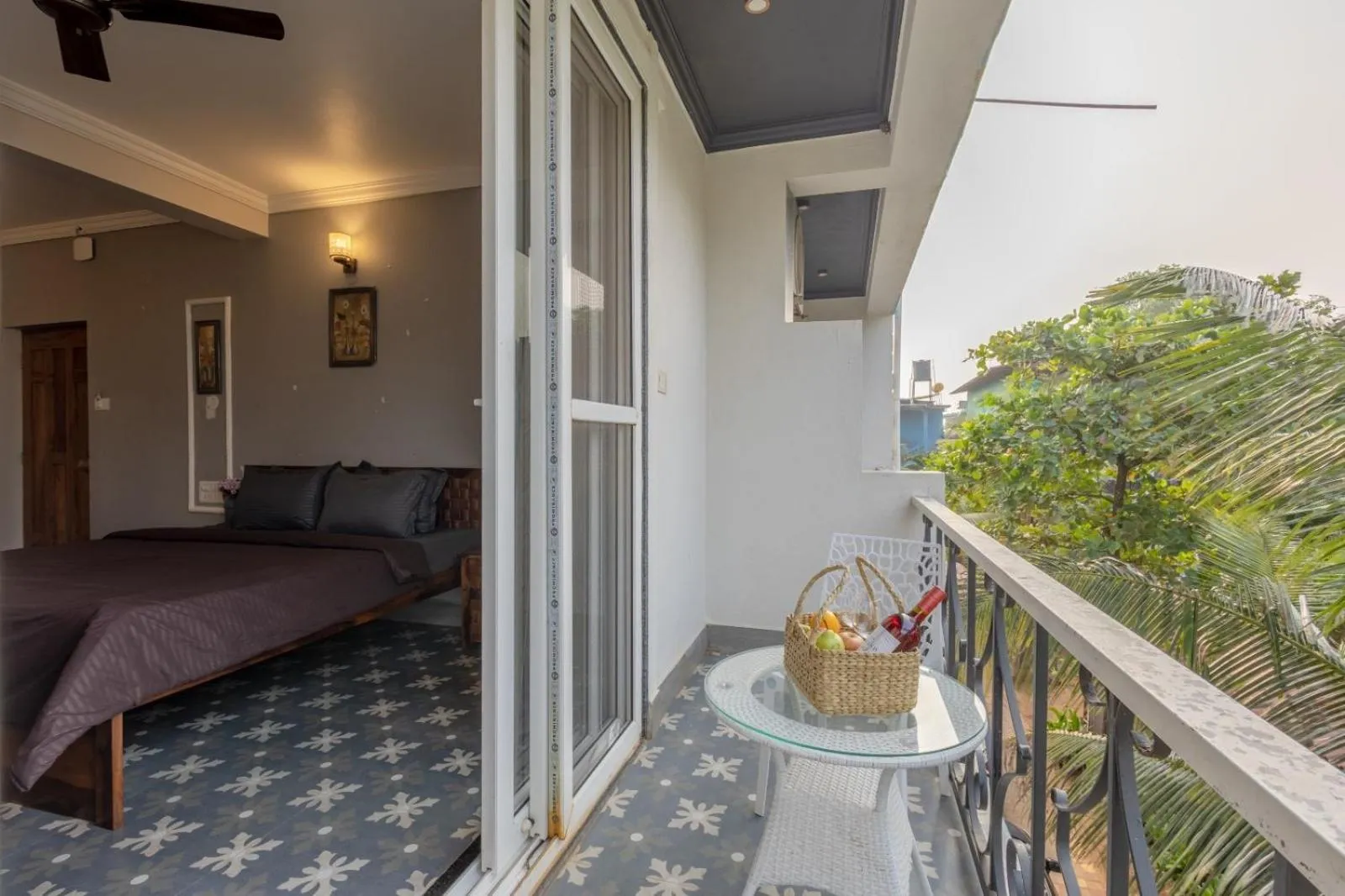 Balcony/Terrace in The Baga Domingo's- 50 Mtrs From the Baga Beach