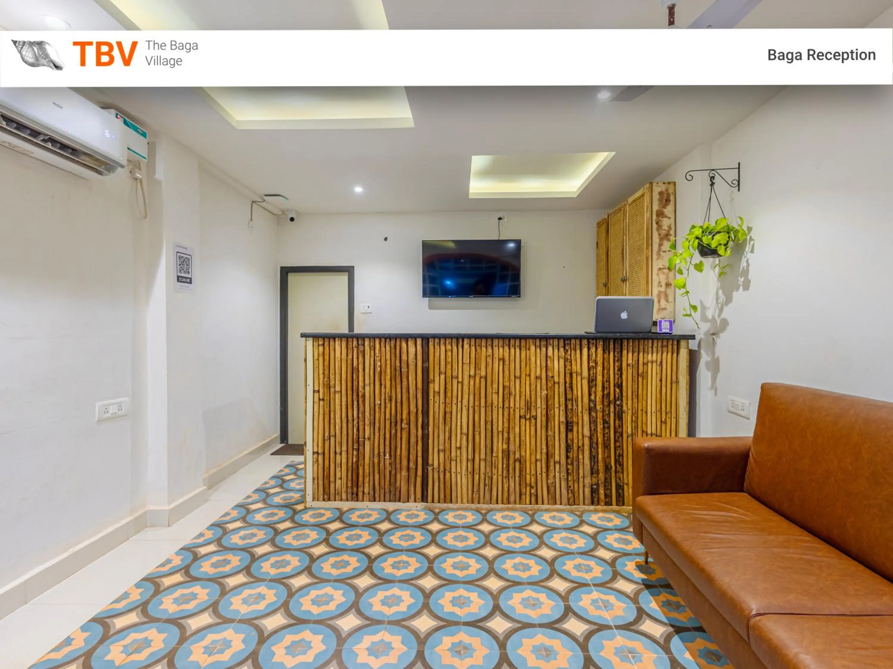 Lobby or reception in The Baga Domingo's- 50 Mtrs From the Baga Beach