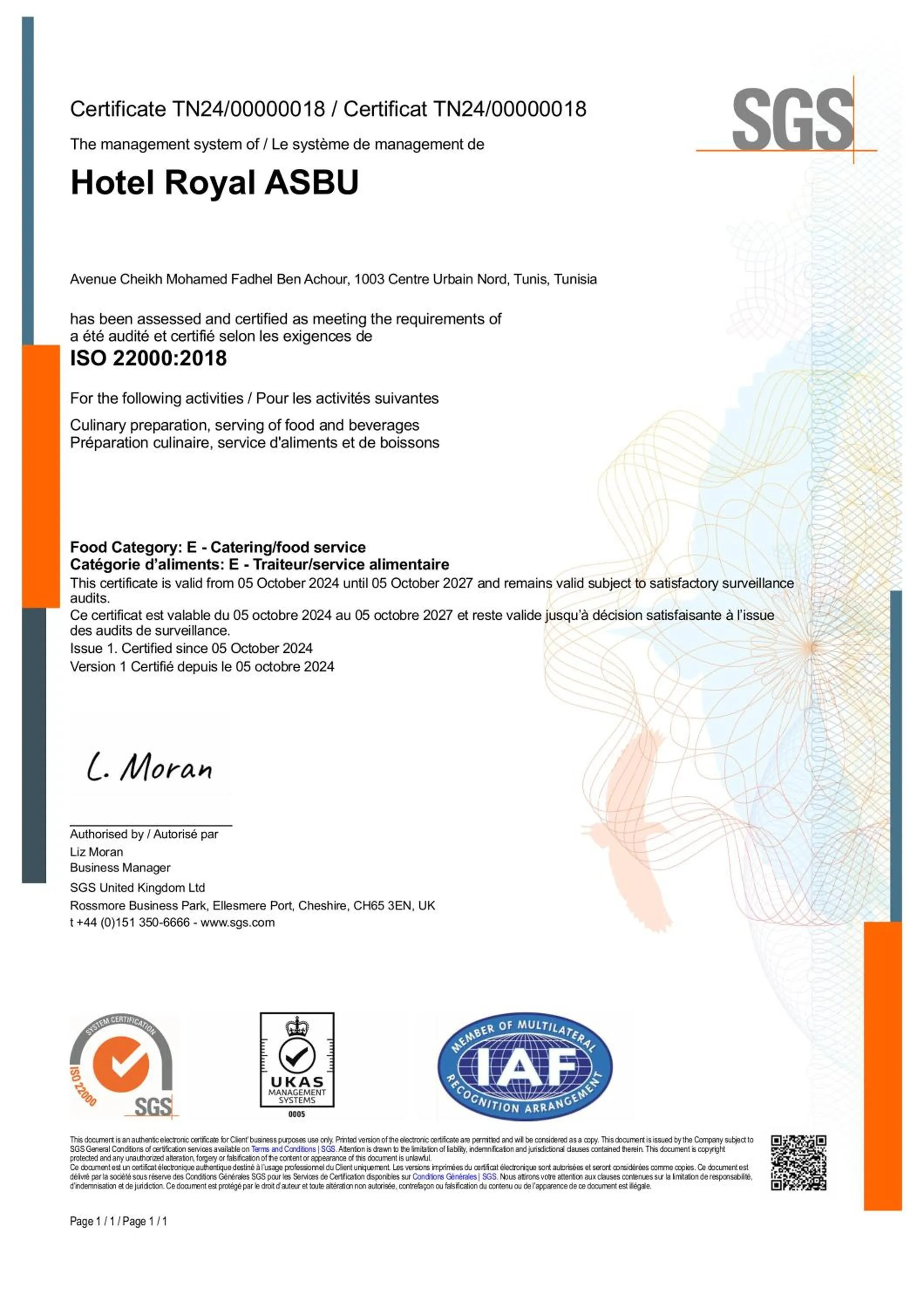 Hotel Royal ASBU Tunis