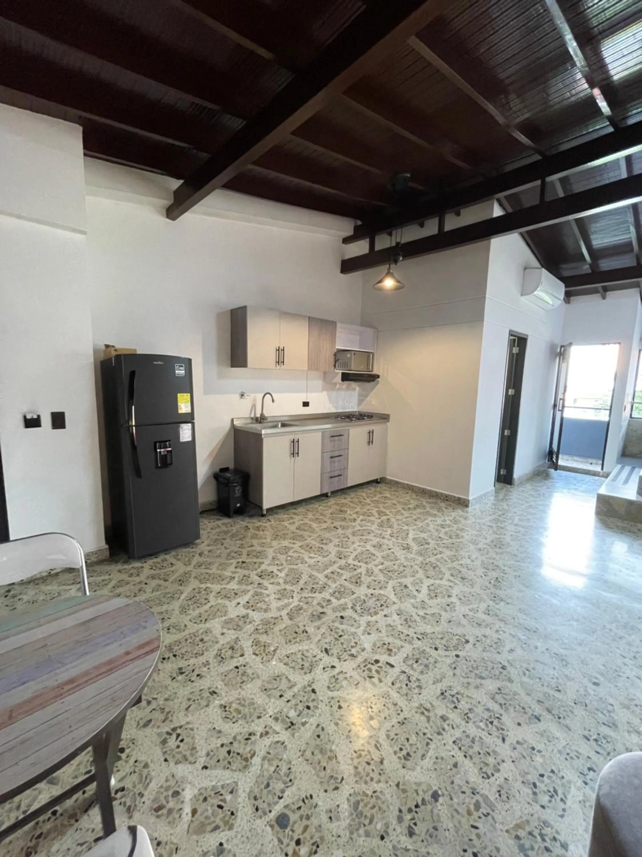 Kitchen or kitchenette in Hotel Ofix