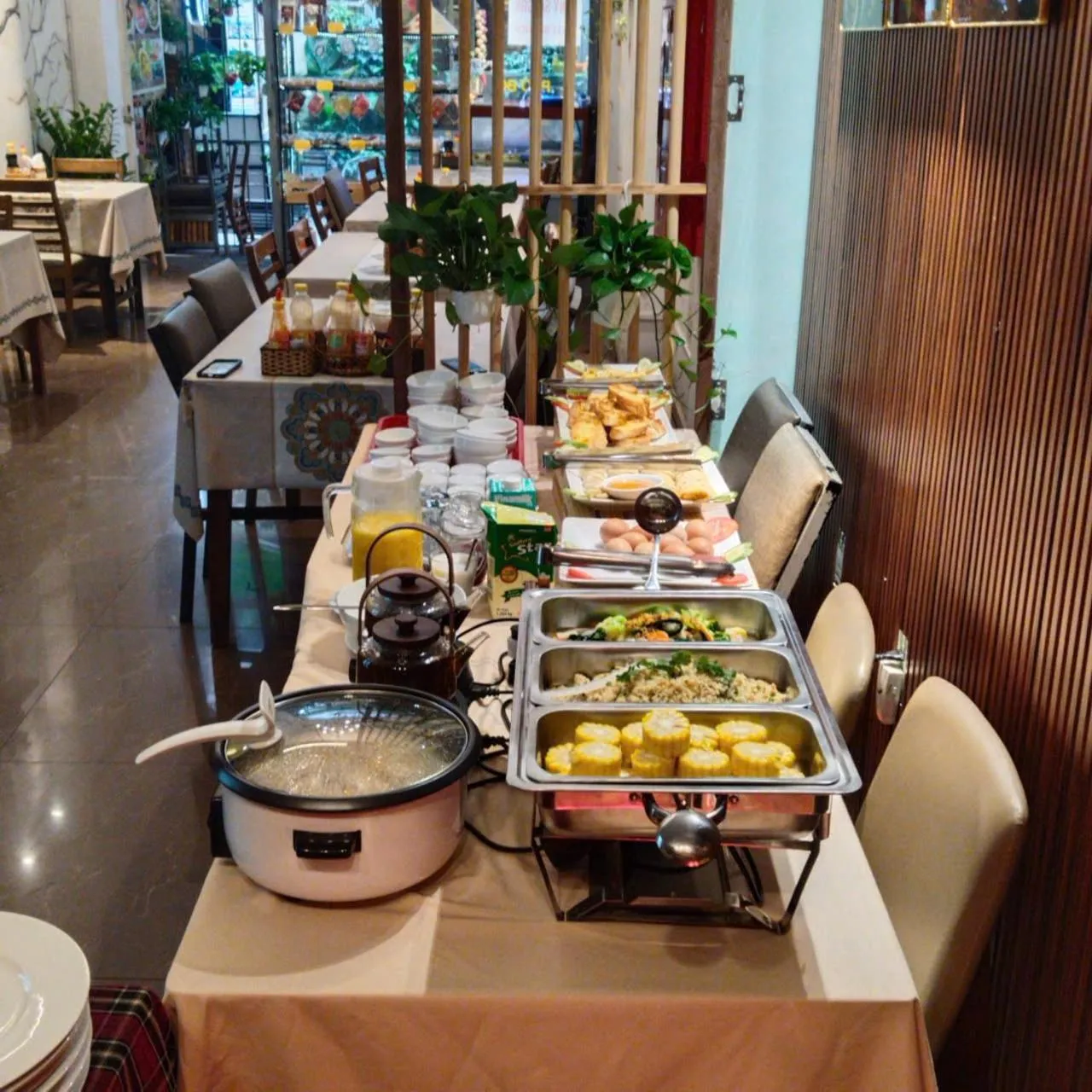 Continental breakfast in The 1- Tony saigon Hotel