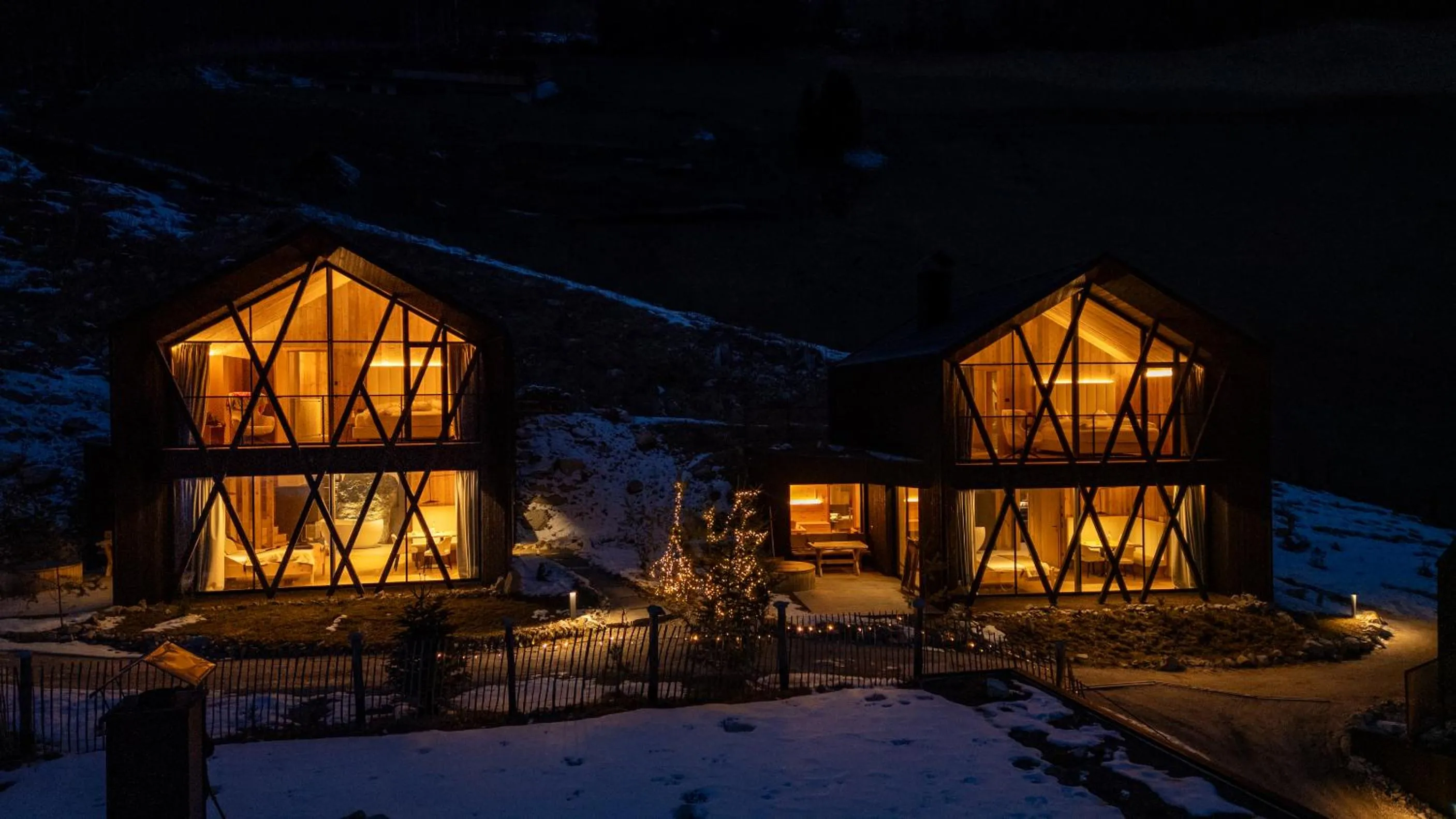 Night in Amus Chalets Dolomites - Luxury Chalets South Tyrol