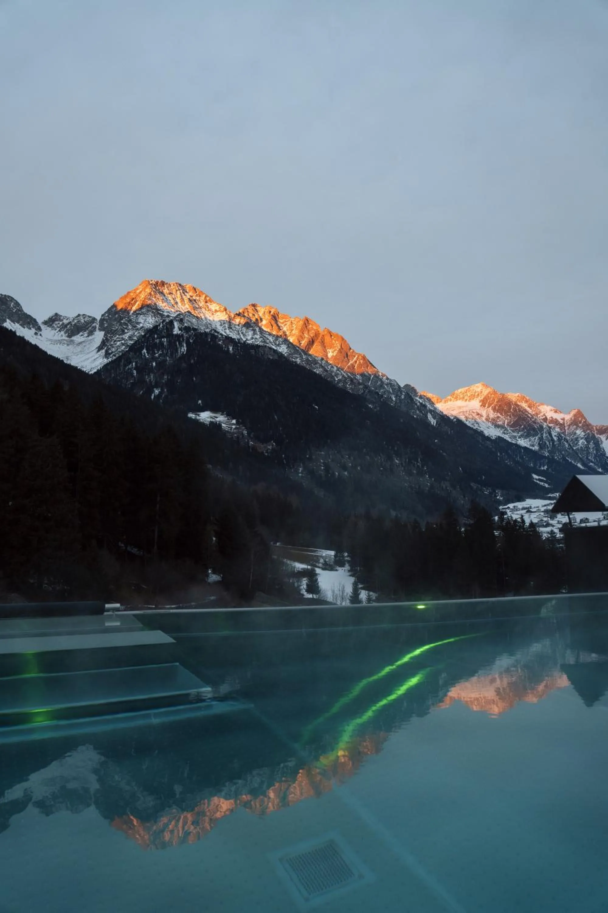 Swimming pool in Amus Chalets Dolomites - Luxury Chalets South Tyrol