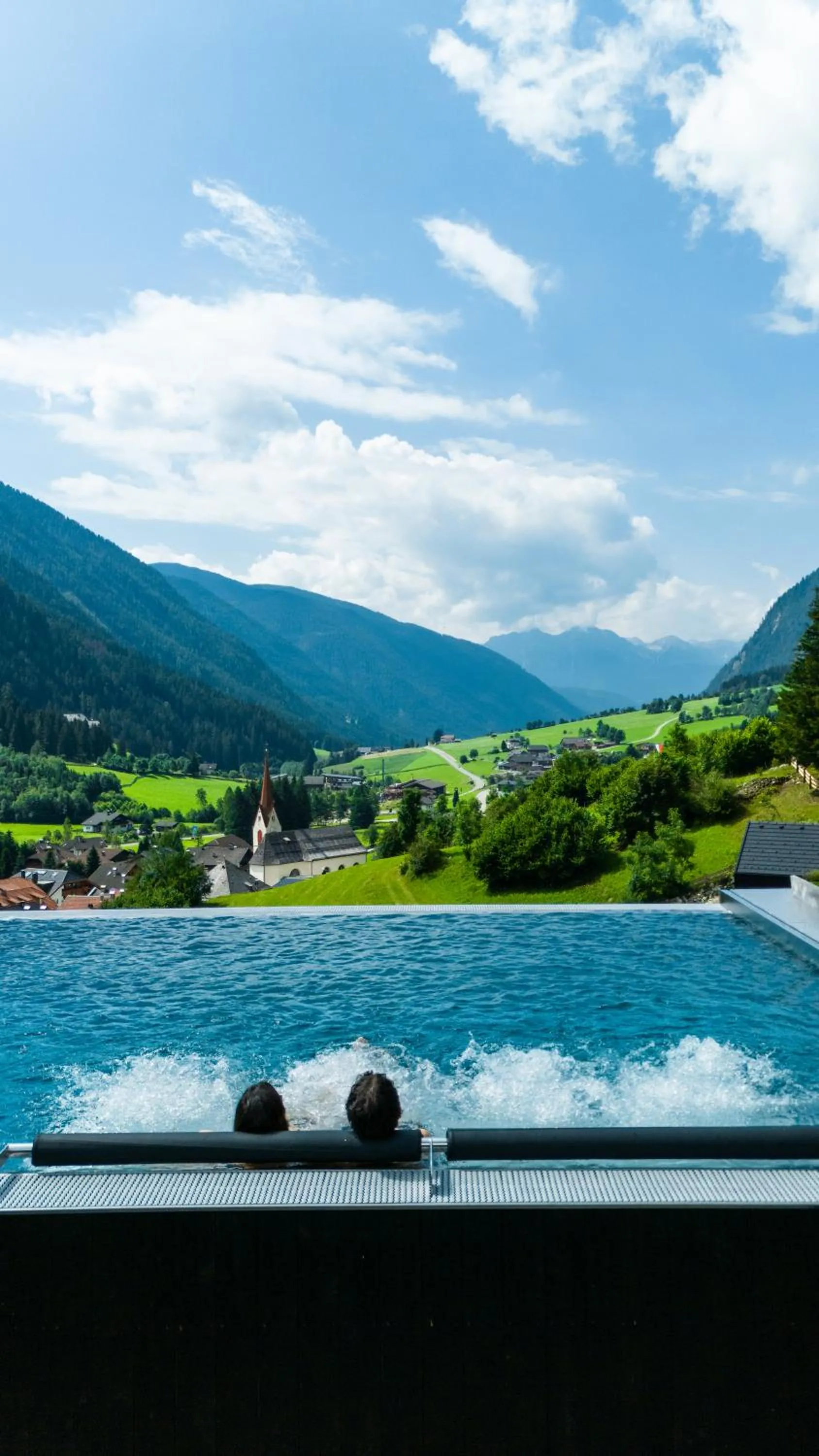 Swimming pool in Amus Chalets Dolomites - Luxury Chalets South Tyrol