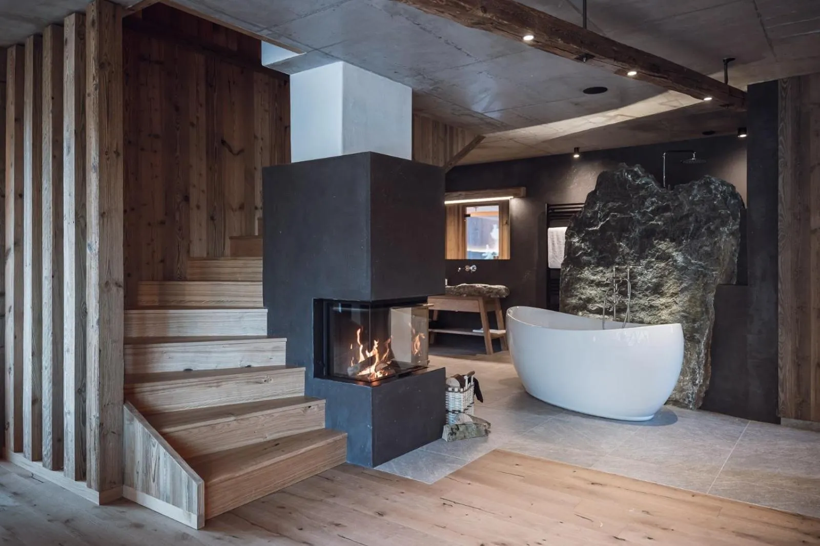 Living room in Amus Chalets Dolomites - Luxury Chalets South Tyrol