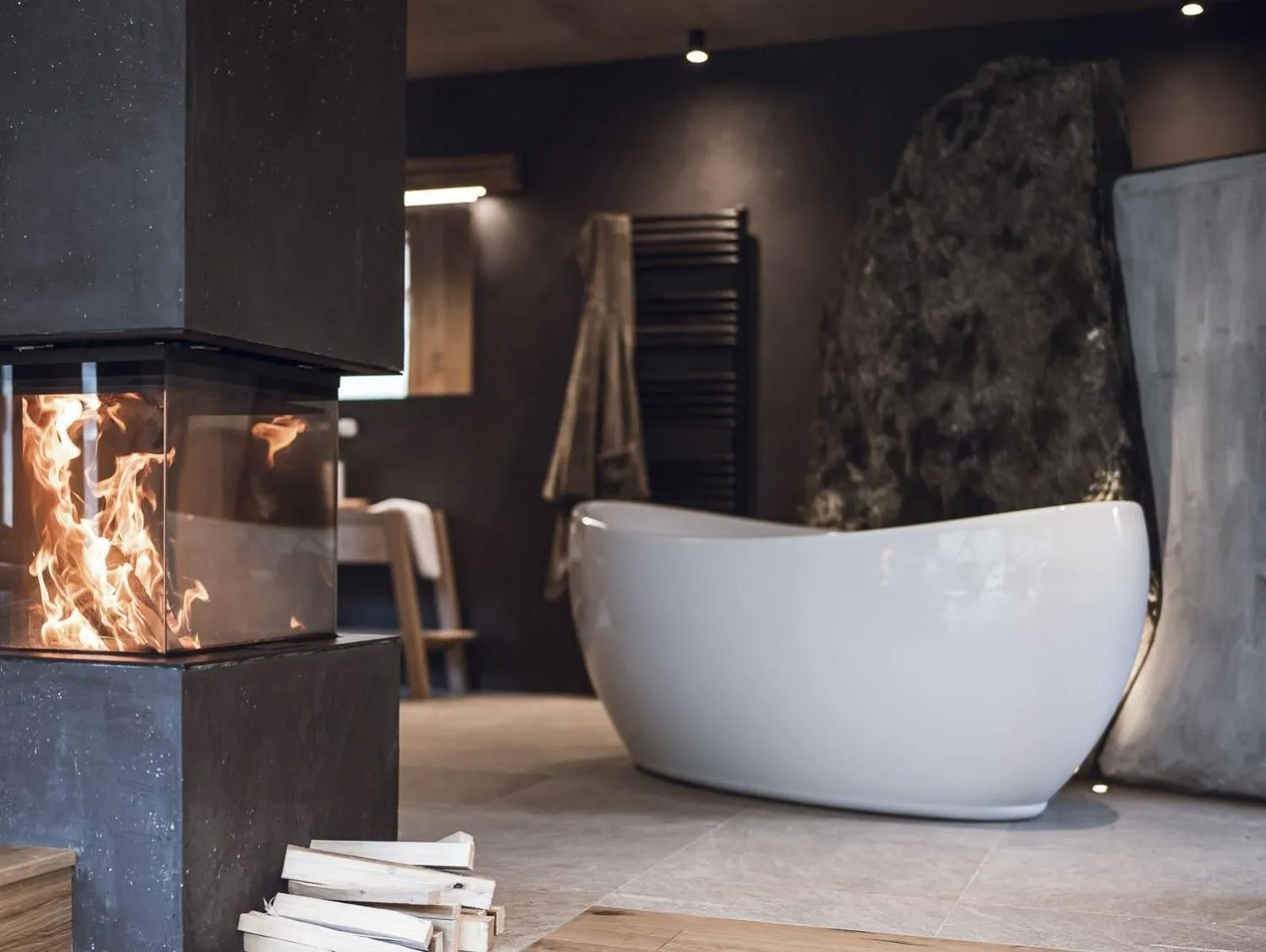 Shower in Amus Chalets Dolomites - Luxury Chalets South Tyrol