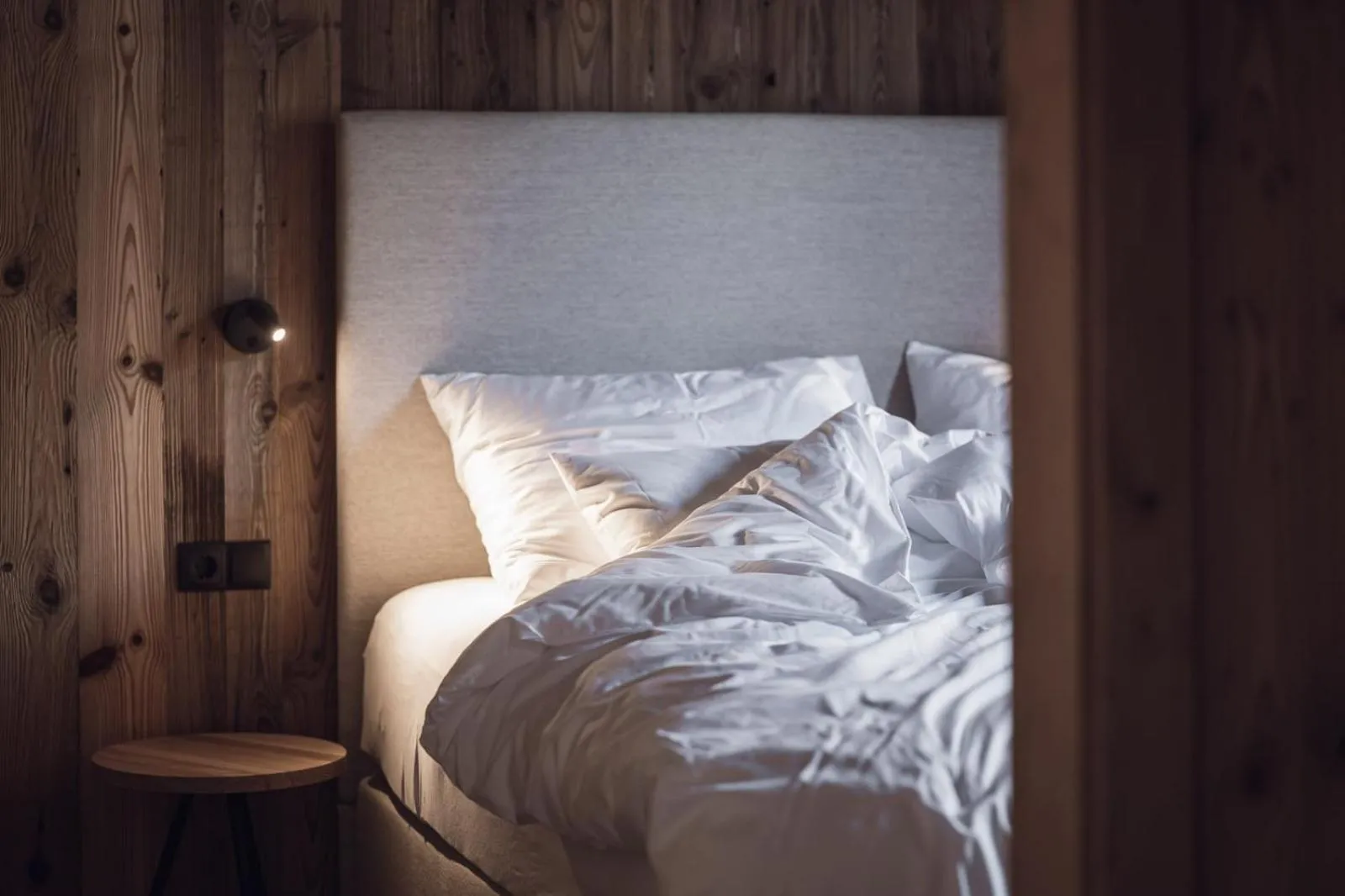 Bed in Amus Chalets Dolomites - Luxury Chalets South Tyrol