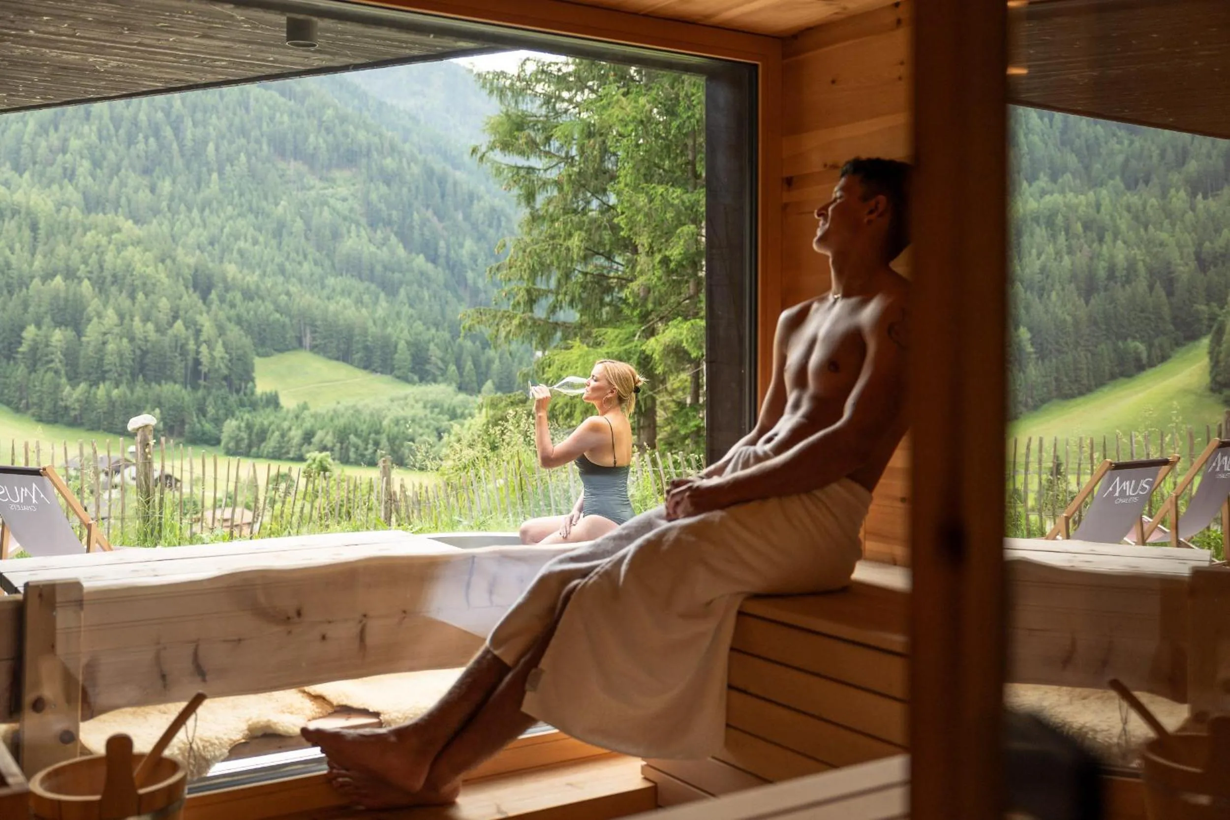 Garden in Amus Chalets Dolomites - Luxury Chalets South Tyrol
