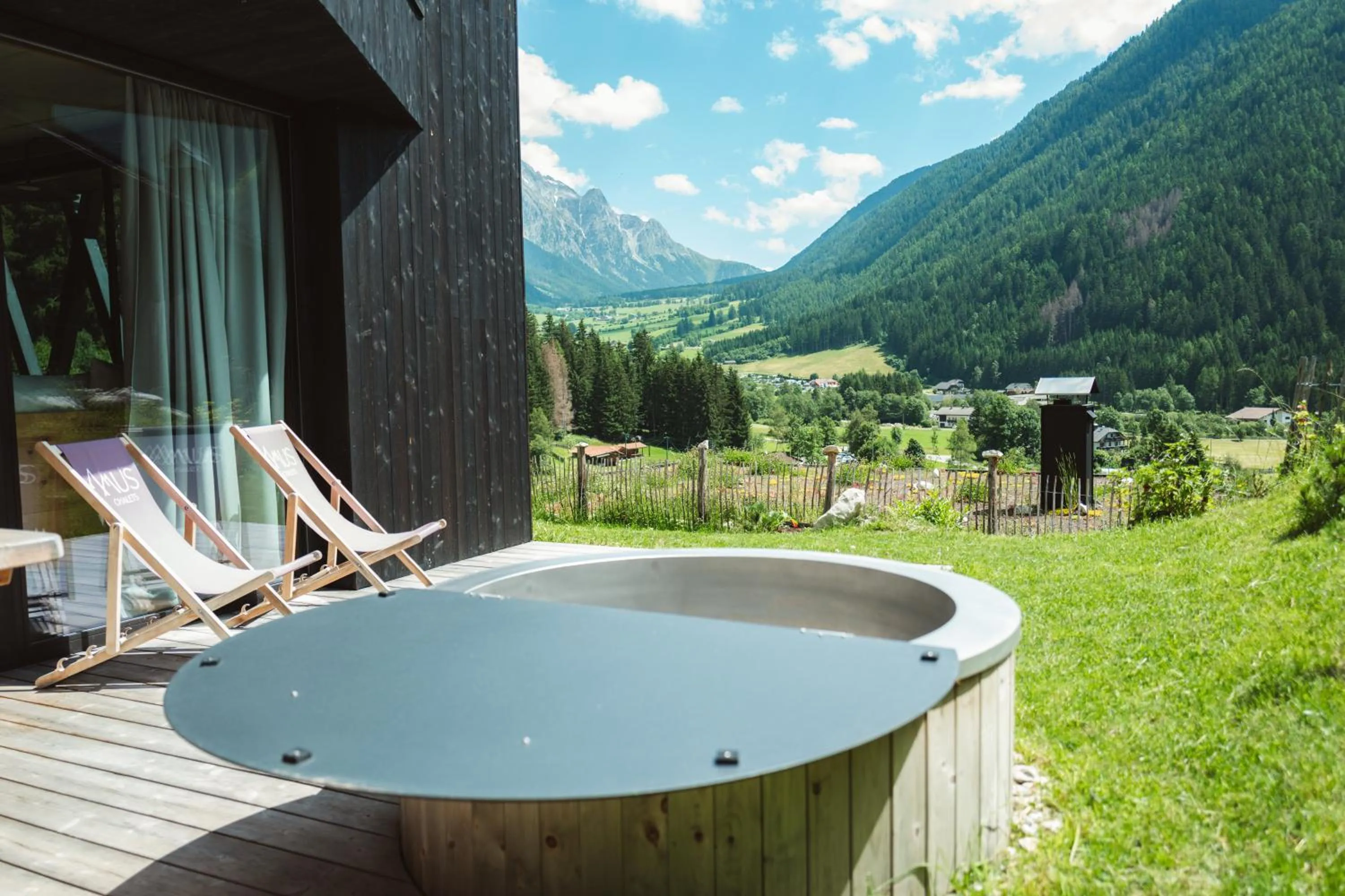 Hot Tub in Amus Chalets Dolomites - Luxury Chalets South Tyrol
