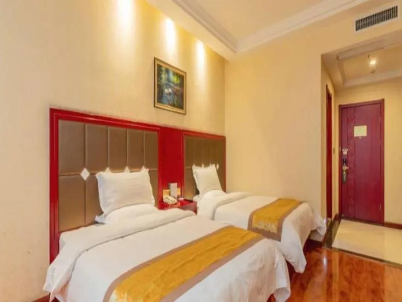 Bed in GreenTree Inn Zhangjiakou Yu County Bus Station Business Hotel