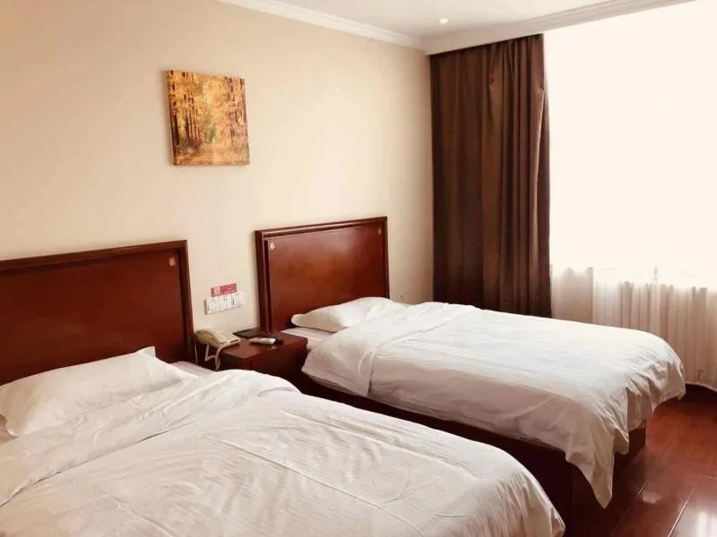 Bed in GreenTree Inn Zhangjiakou Yu County Bus Station Business Hotel