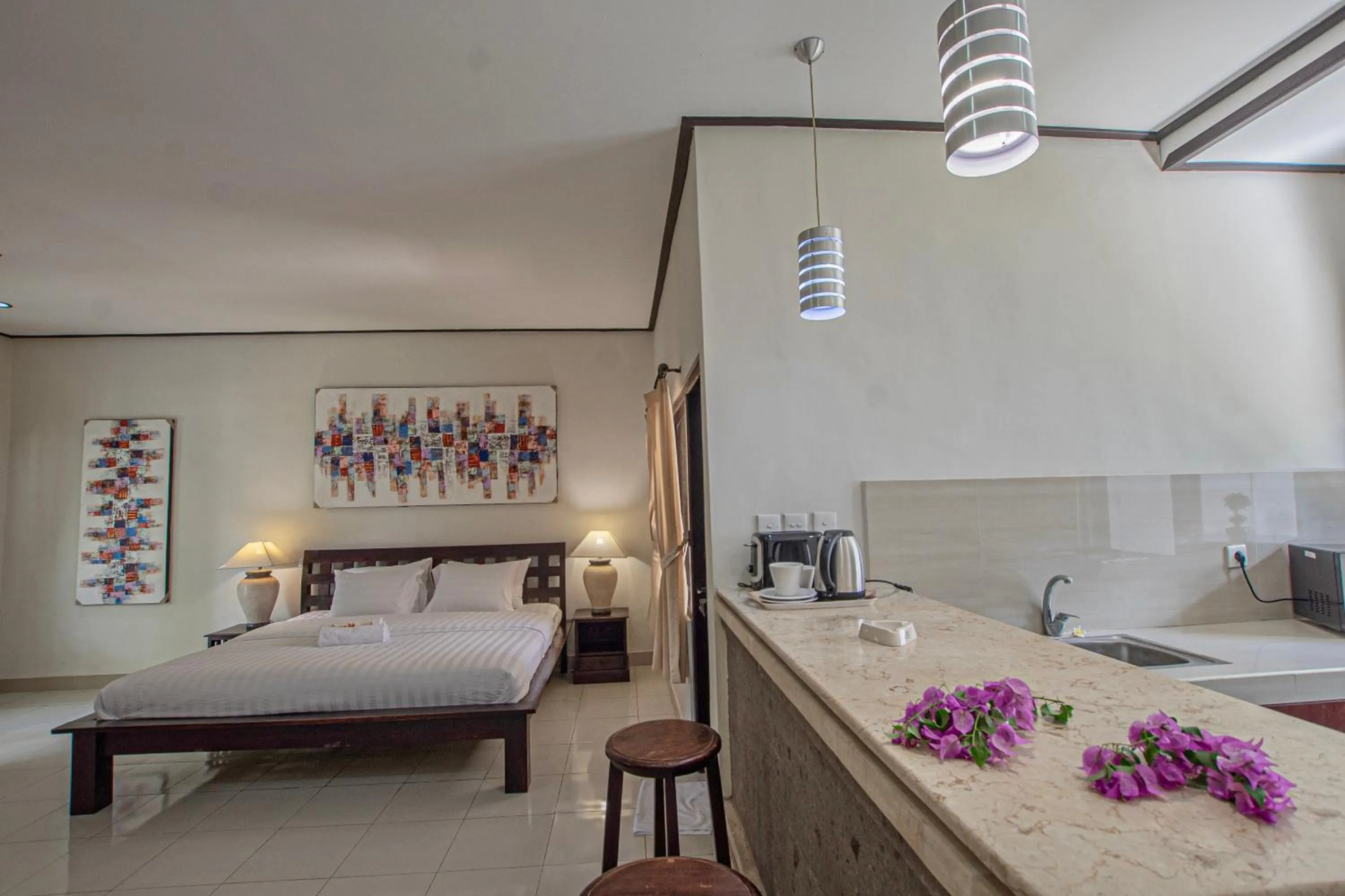 Bed in Panorama Cottages I