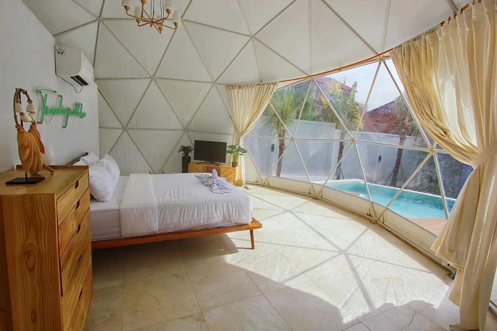 Bed in Coconut Galaxy Villas by Bali Cabin