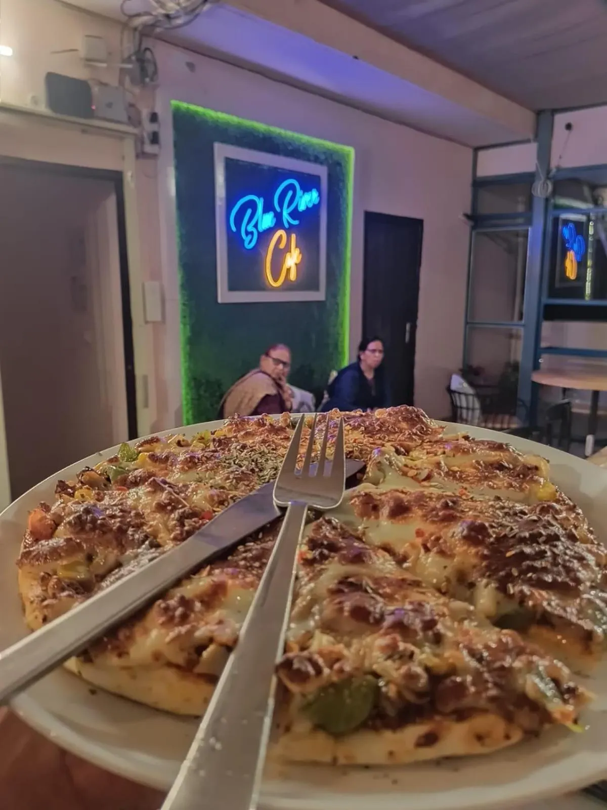 Restaurant/places to eat in Blue River Hostel, Rishikesh