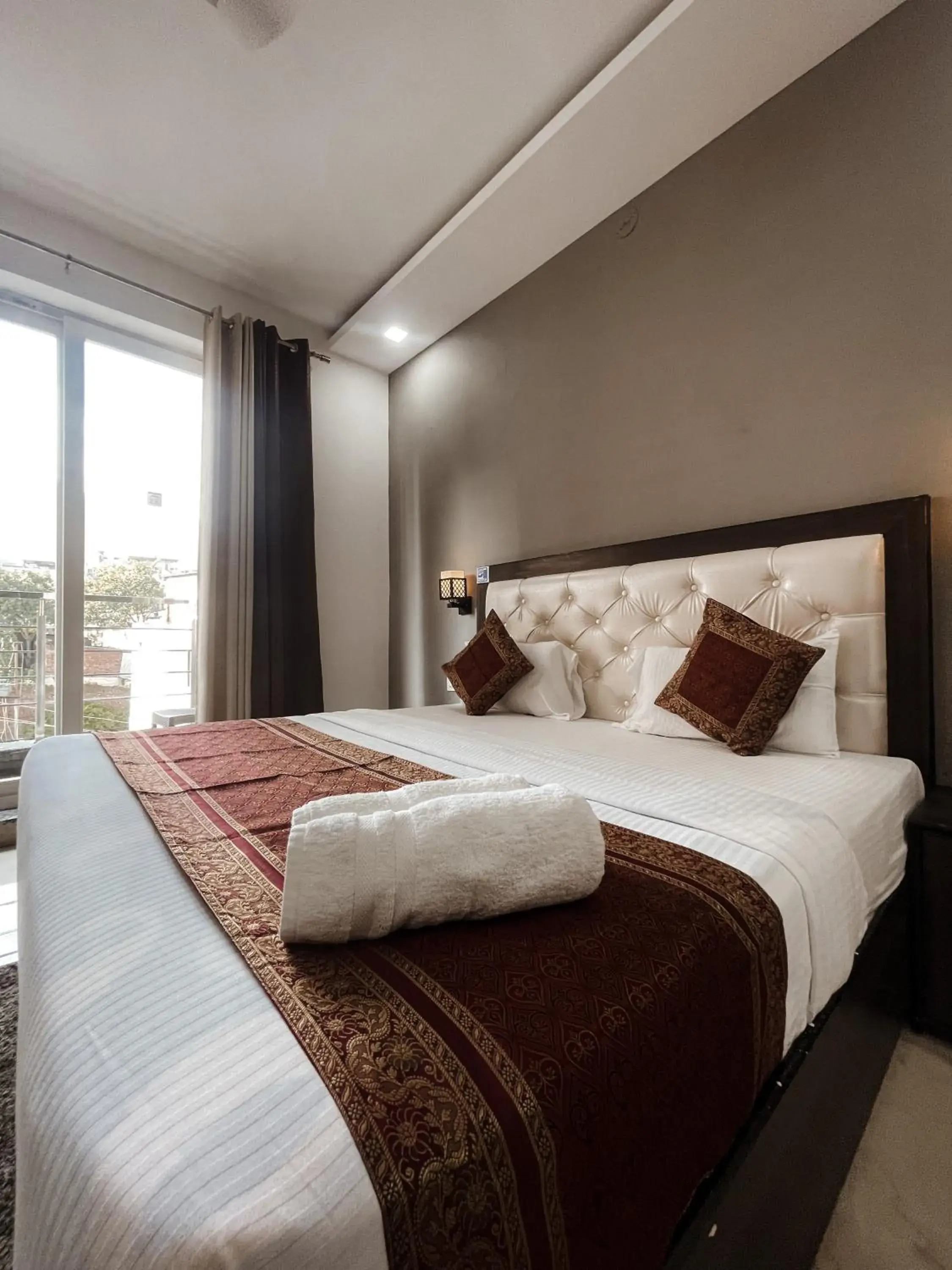 Bed in Blue River Hostel, Rishikesh Bed in Blue River Hostel, Rishikesh