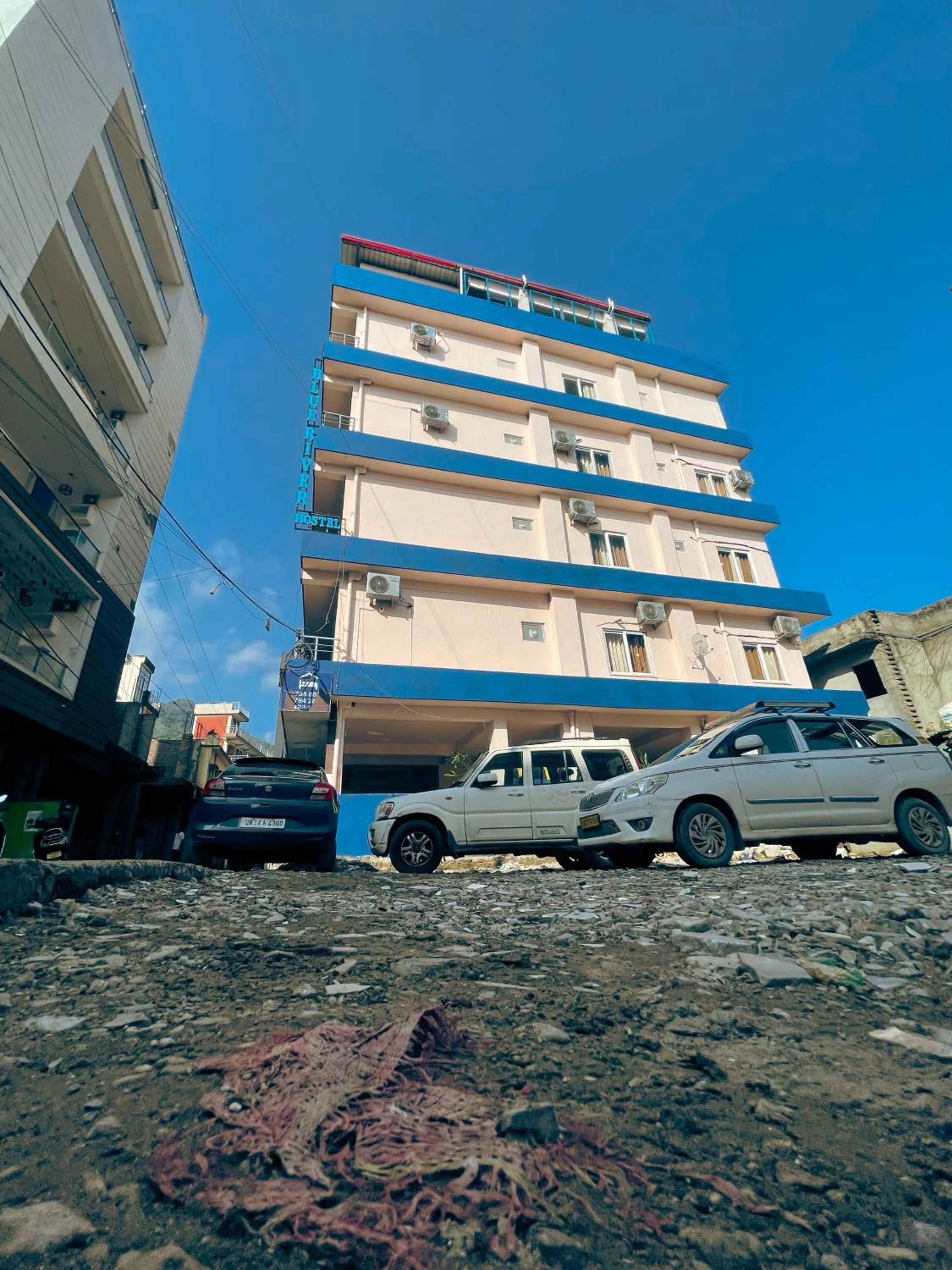 Property building in Blue River Hostel, Rishikesh