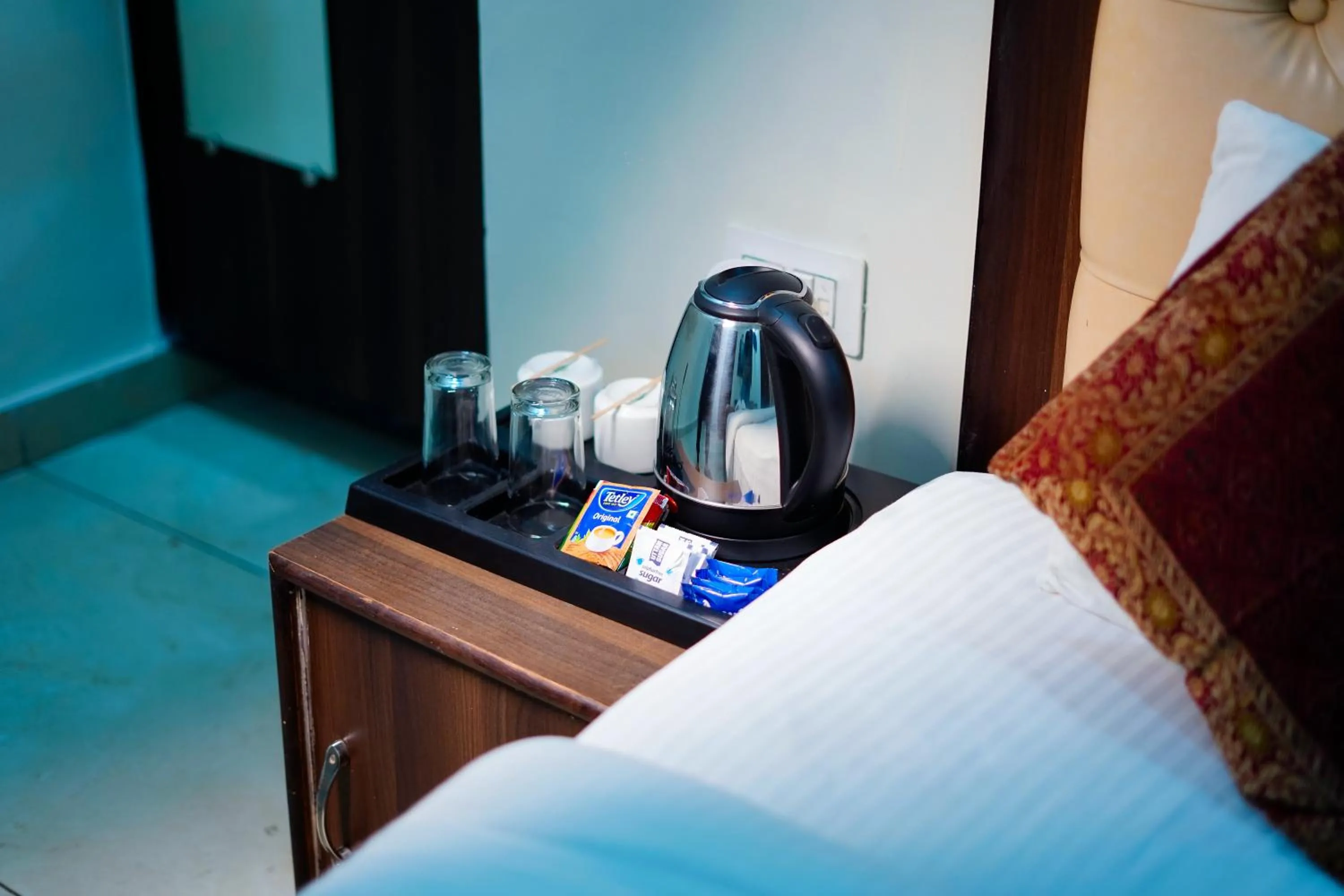 Bed in Blue River Hostel, Rishikesh