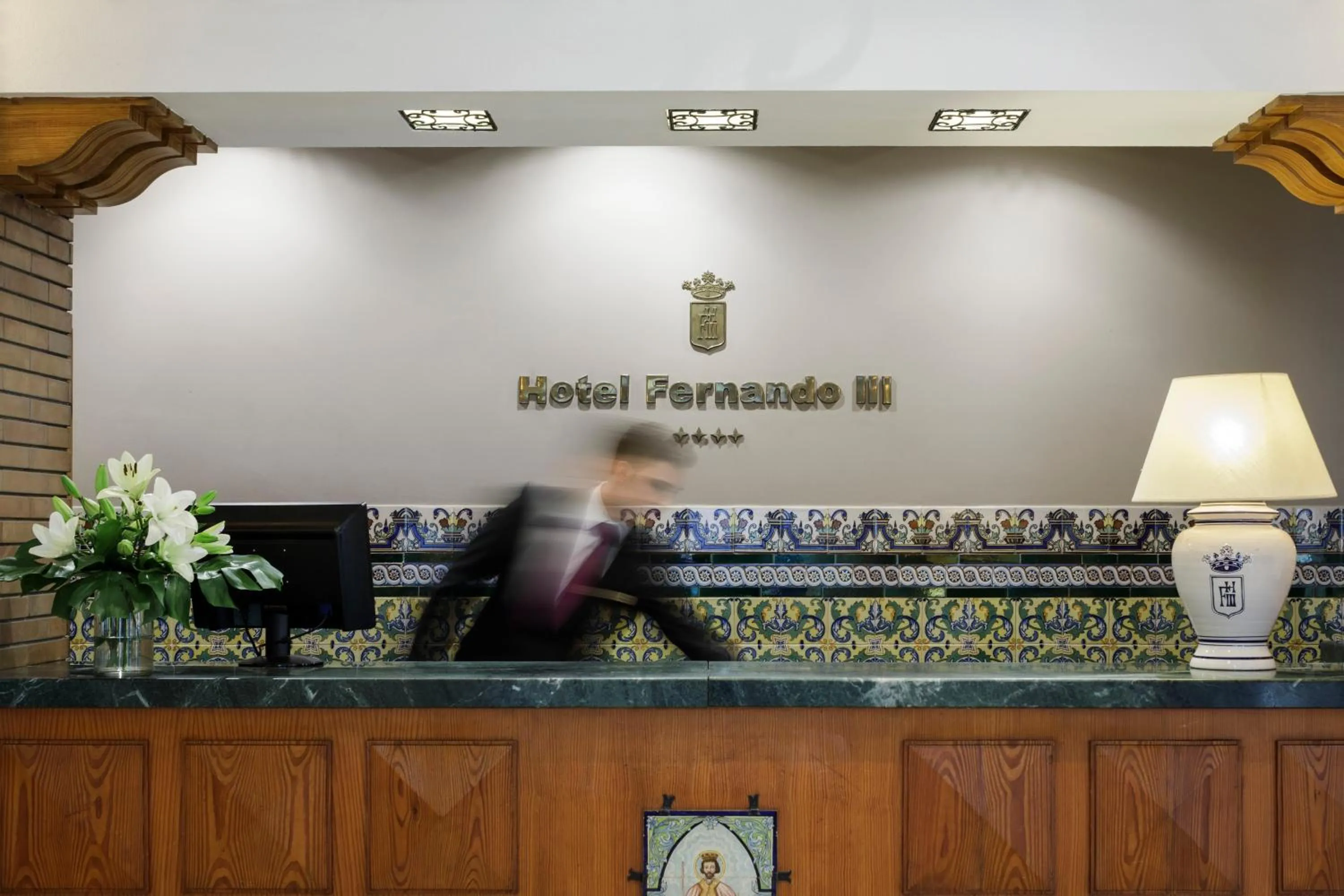Lobby or reception in Hotel Fernando III