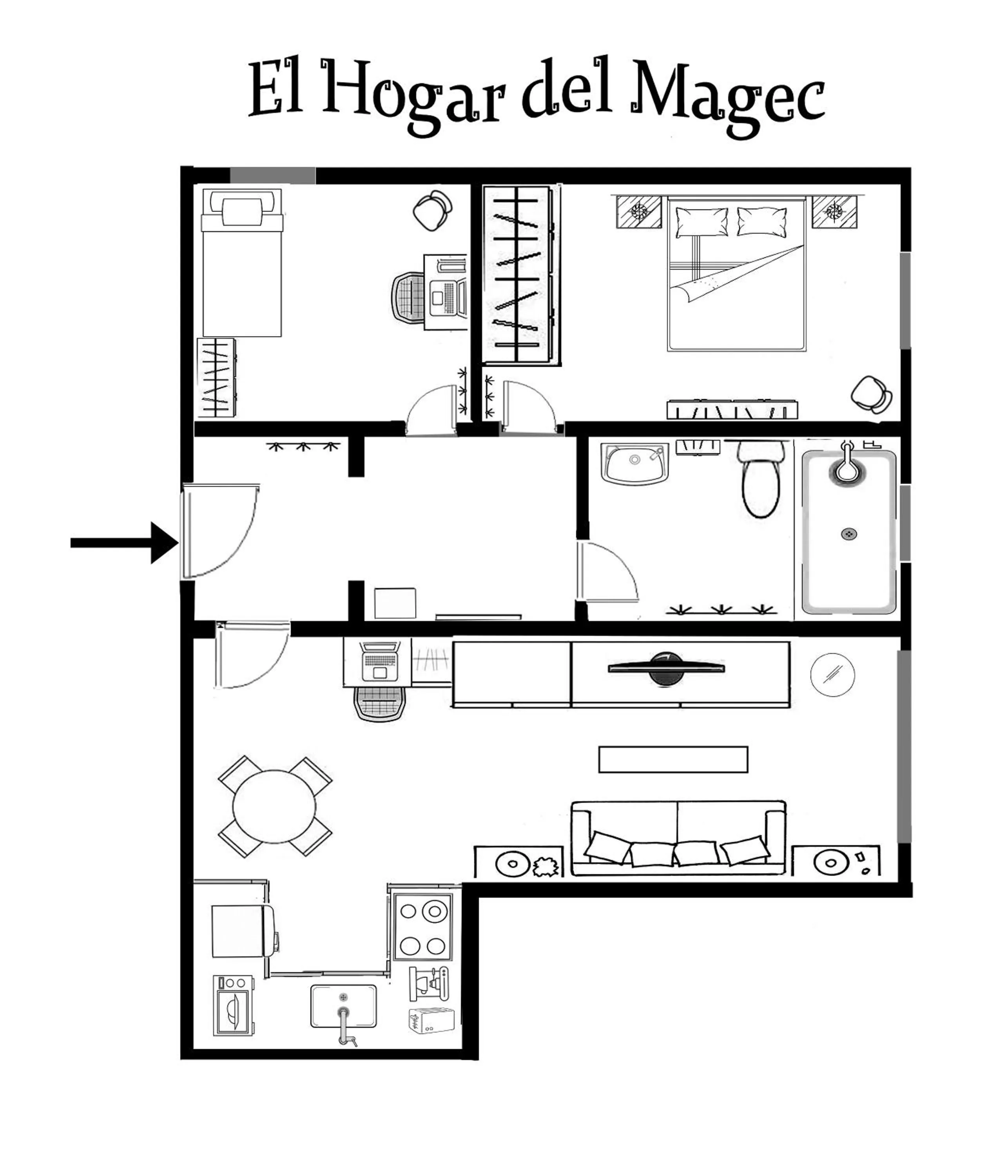 Floor plan in EL HOGAR DEL MAGEC
