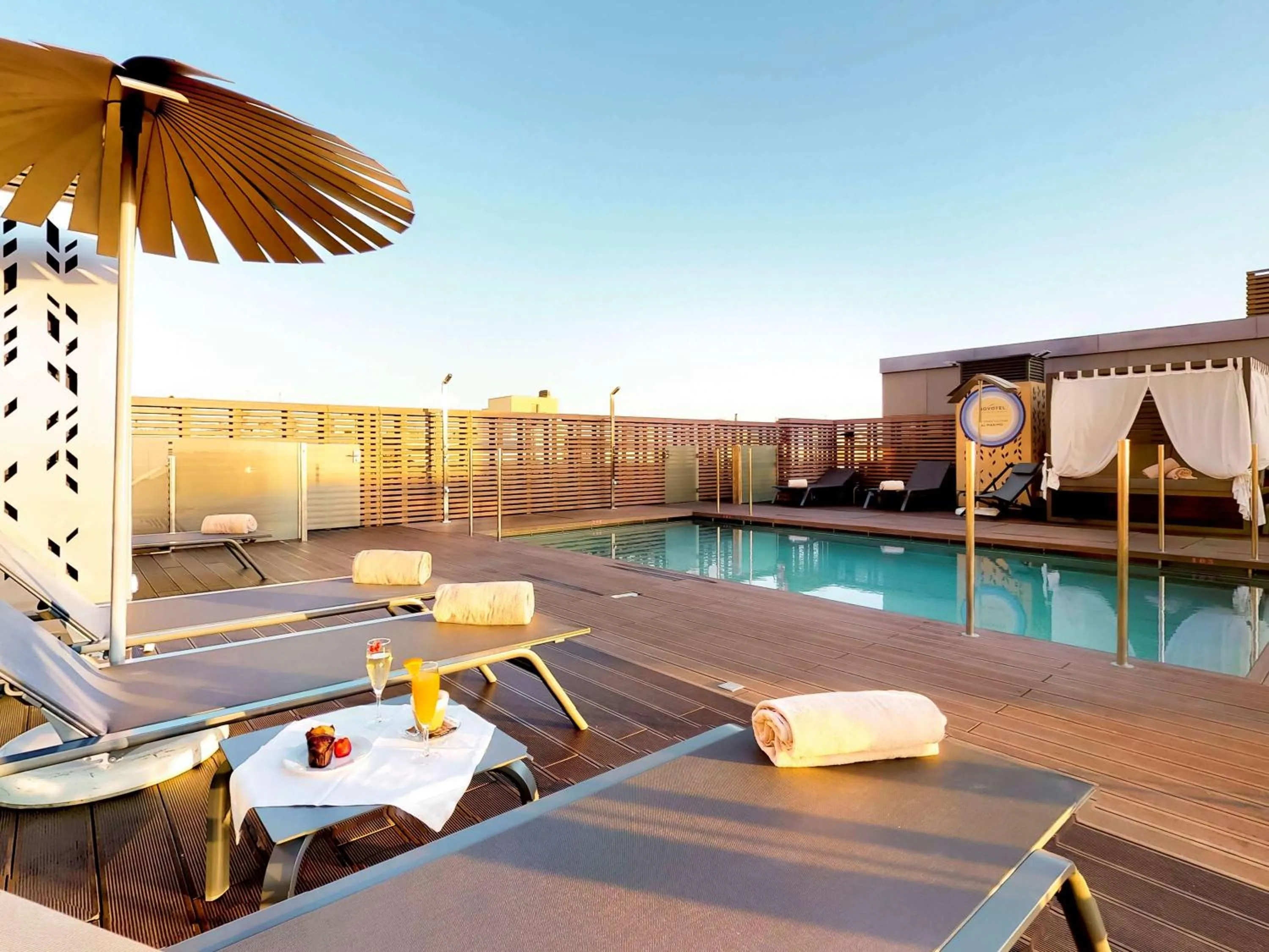 On site in Novotel Madrid Center