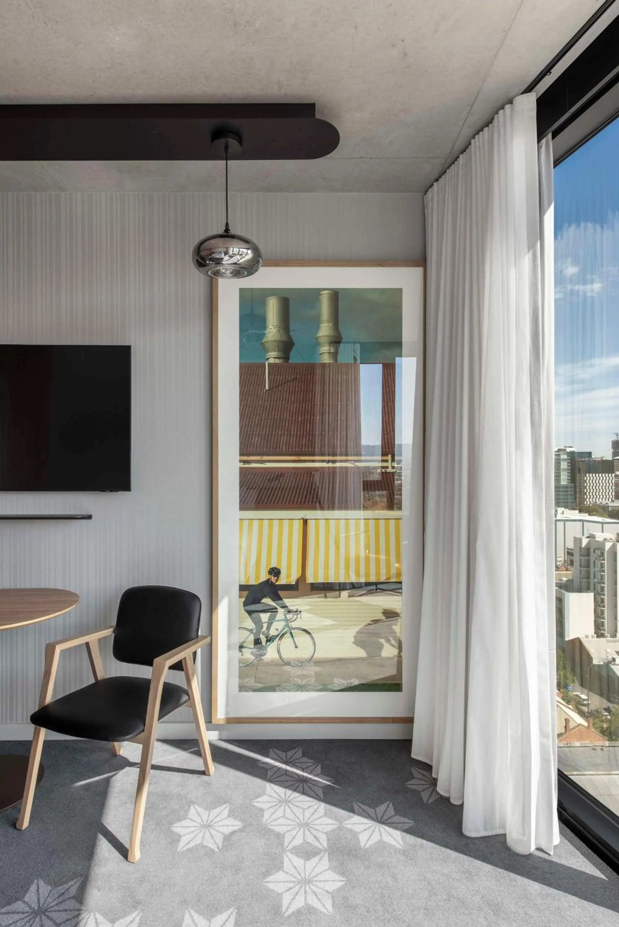 Decorative detail in Vibe Hotel Adelaide