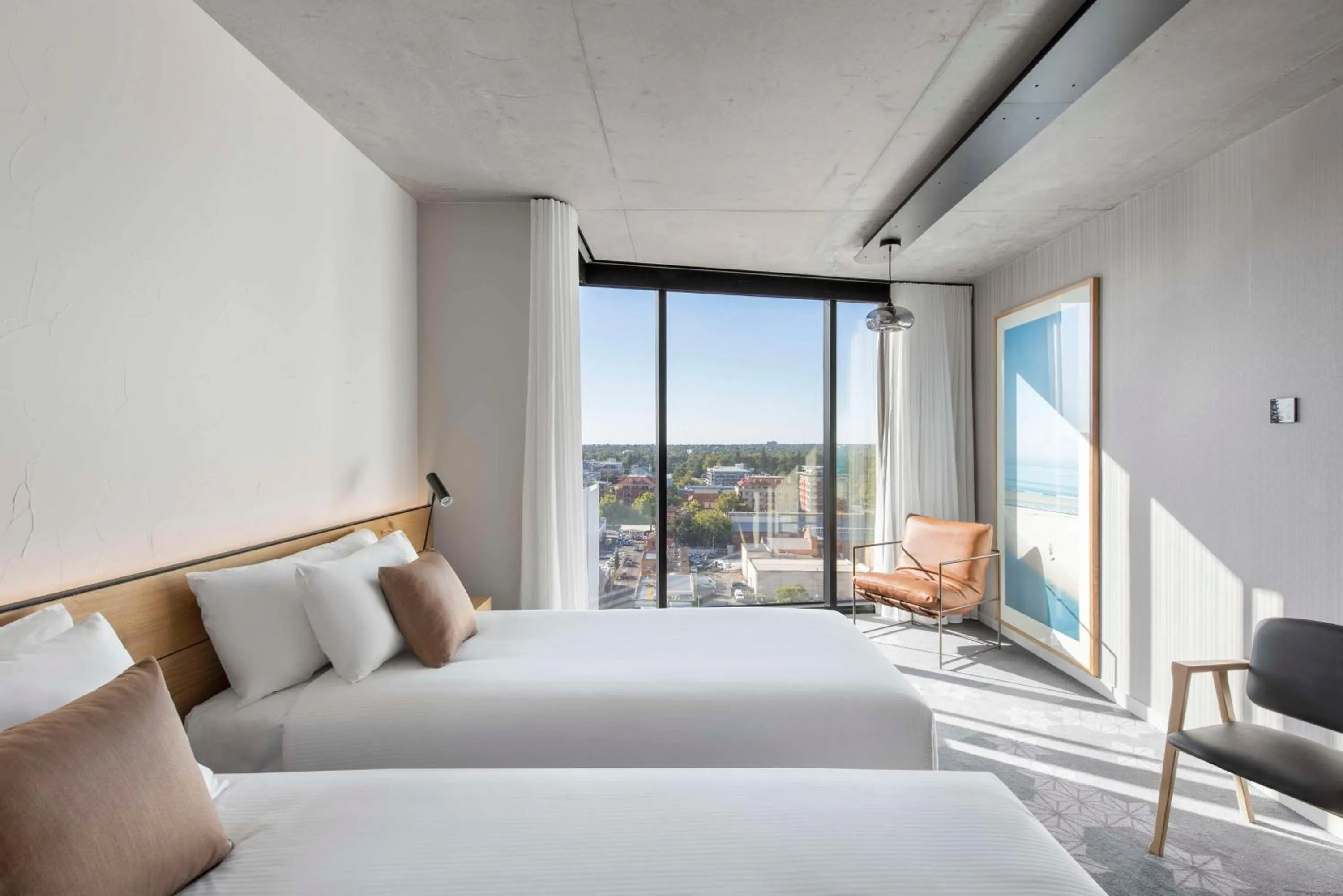 View (from property/room), Bed in Vibe Hotel Adelaide