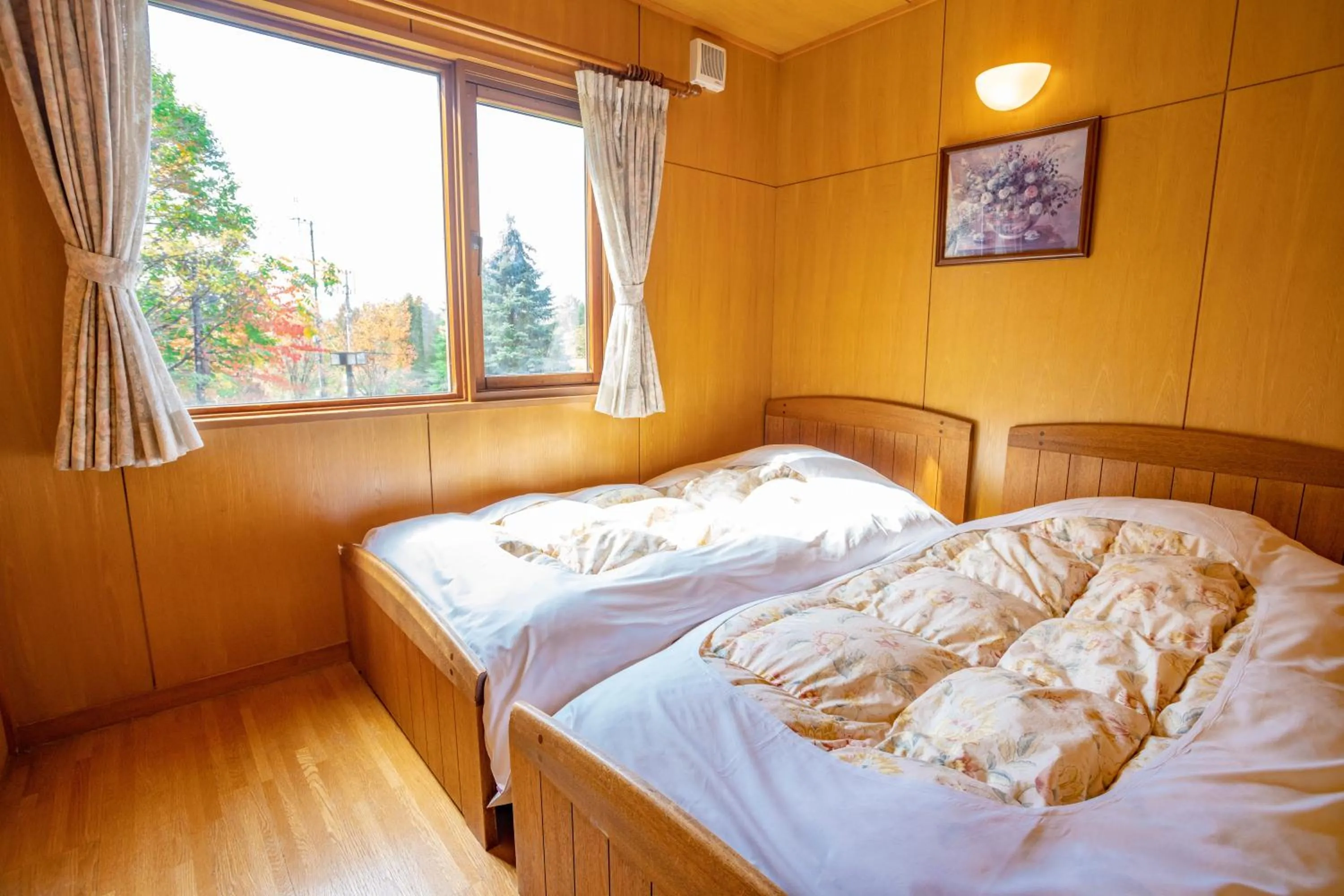 Bed in Morinoyu Hotel Hanakagura