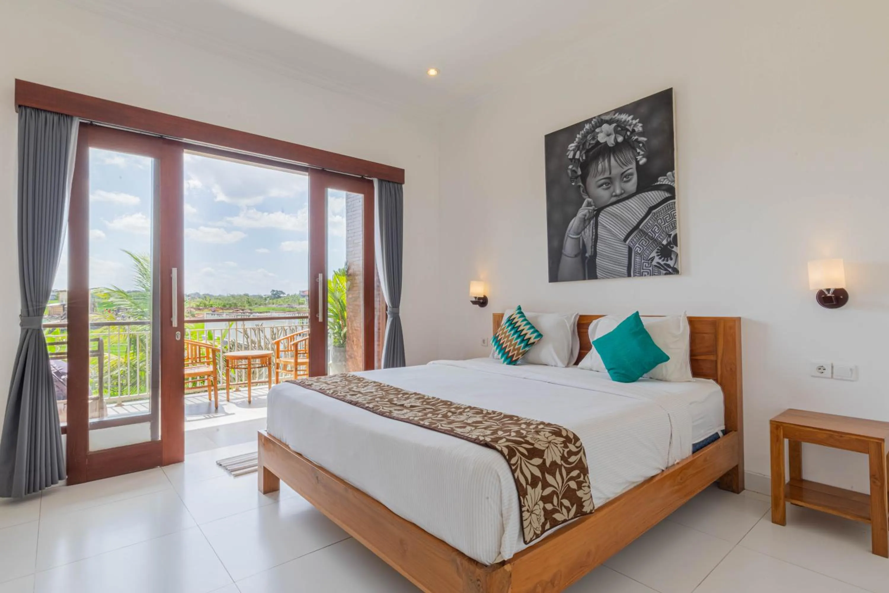 View (from property/room), Bed in Frangipani House and Spa by ecommerceloka