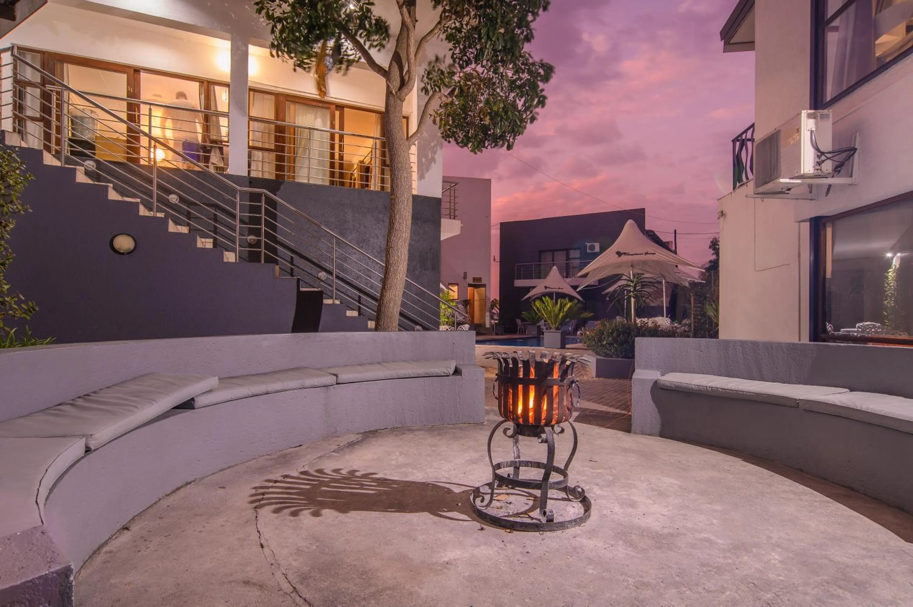 fireplace in Khayalami Hotel - Mbombela